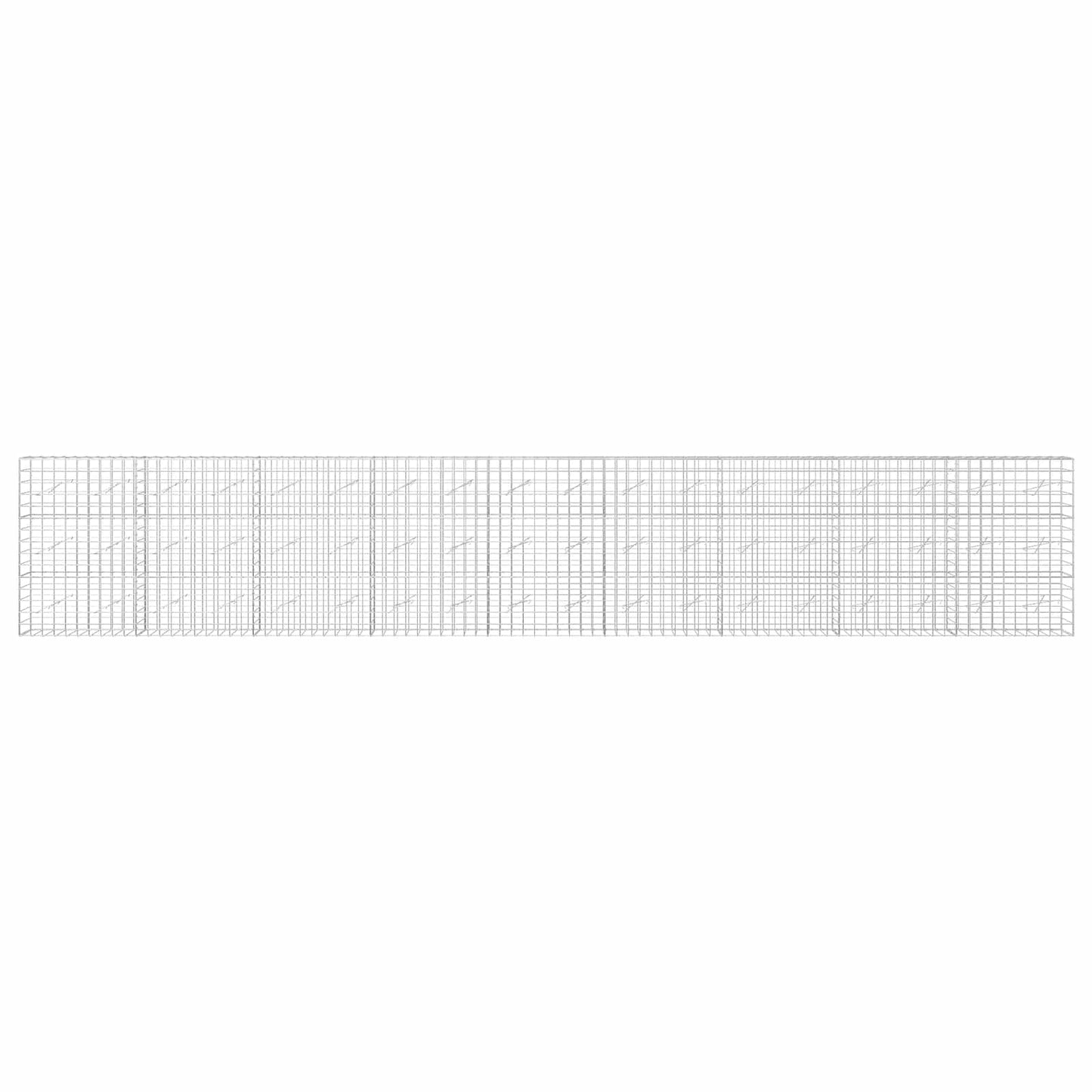 vidaXL Γκαμπιόν με σύρμα 3,5 mm και πλέγμα 10x10 cm 900x10x150 εκ