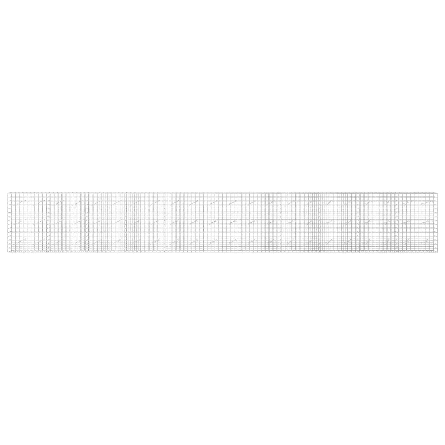 vidaXL Γκαμπιόν με σύρμα 3,5 mm και πλέγμα 10x10 cm 1100x10x150 εκ