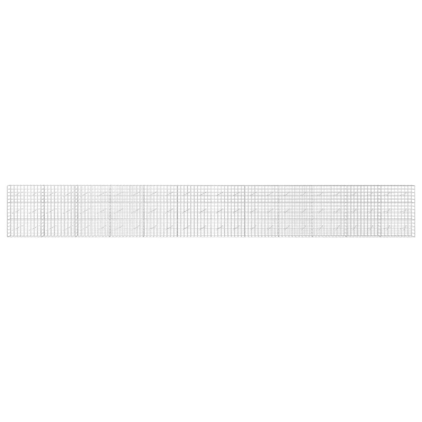 vidaXL Γκαμπιόν με σύρμα 3,5 mm και πλέγμα 10x10 cm 1200x10x150 εκ.