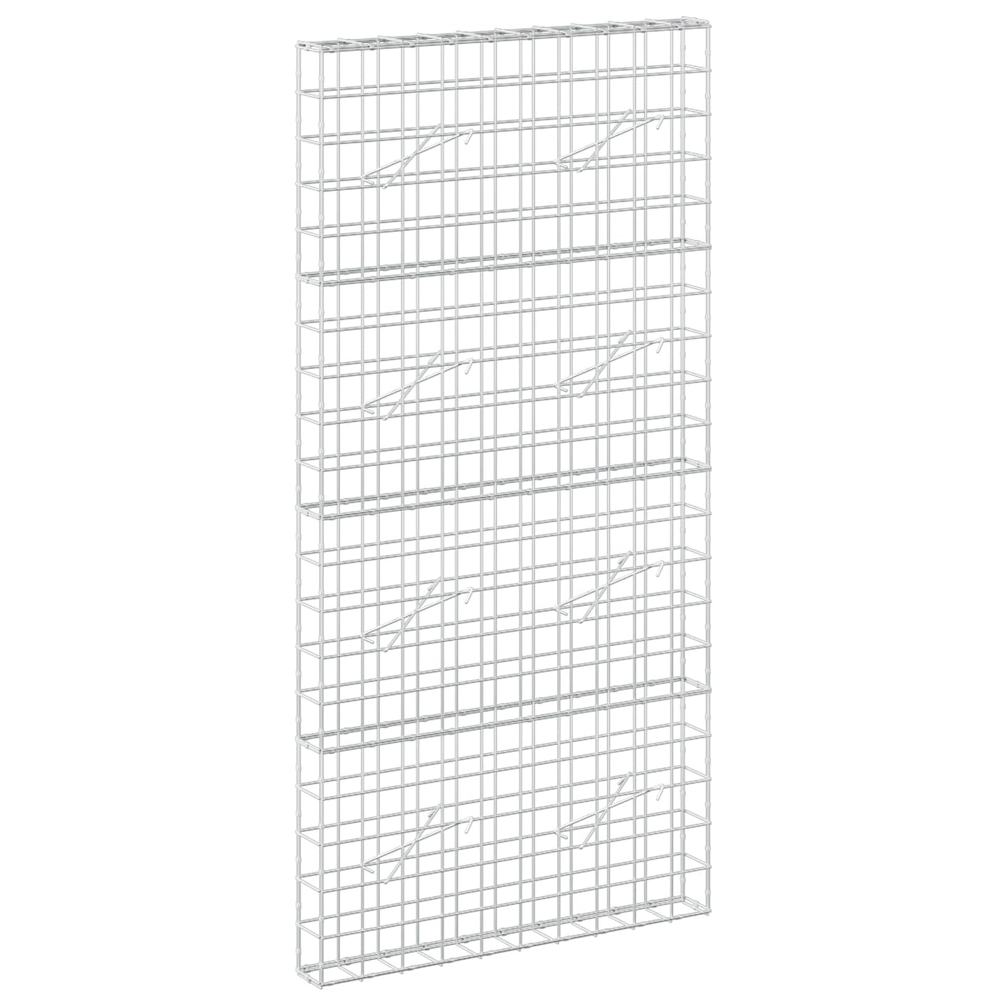 vidaXL Γκαμπιόν με σύρμα 3,5 mm και πλέγμα 10x10 cm 100x10x200 εκ