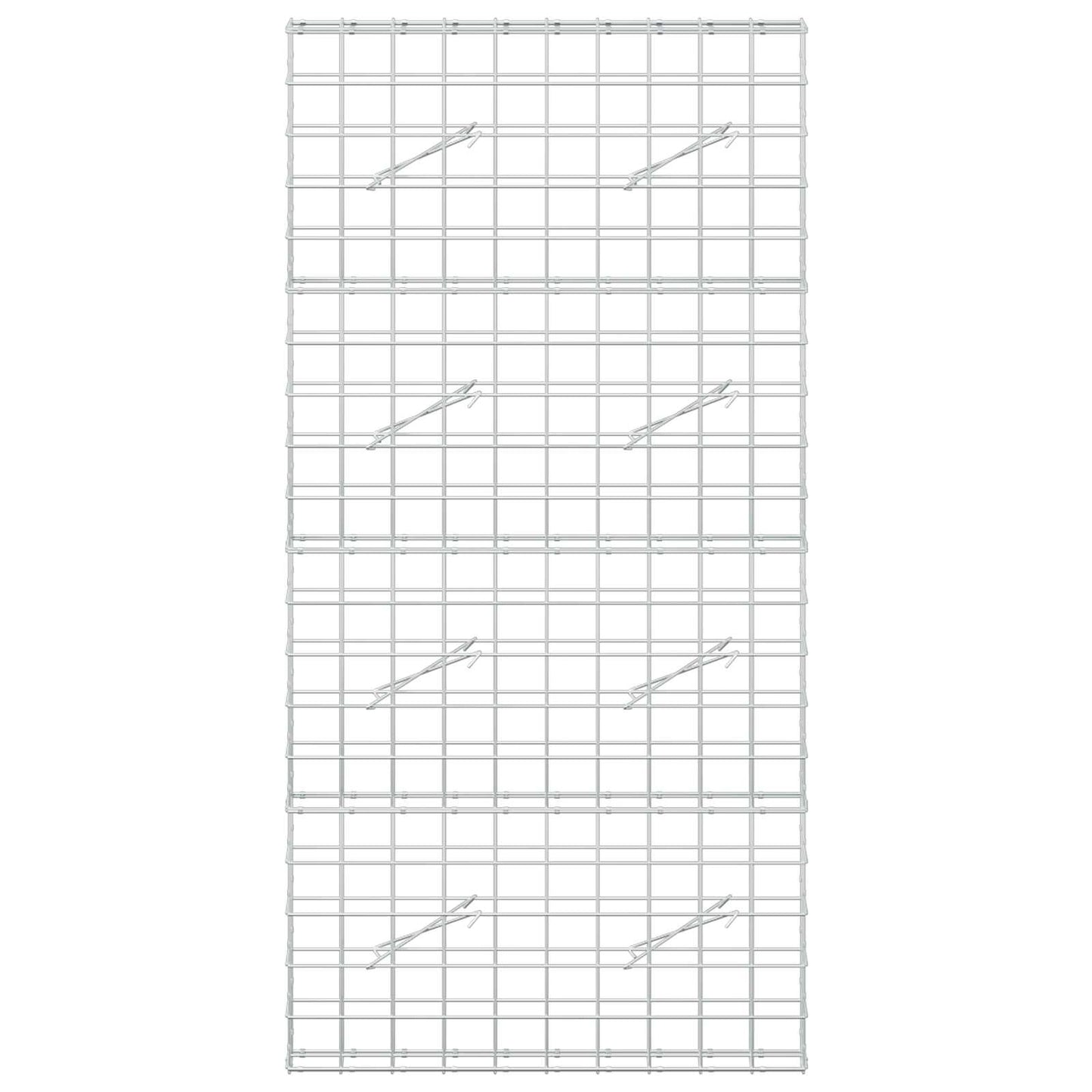 vidaXL Γκαμπιόν με σύρμα 3,5 mm και πλέγμα 10x10 cm 100x10x200 εκ