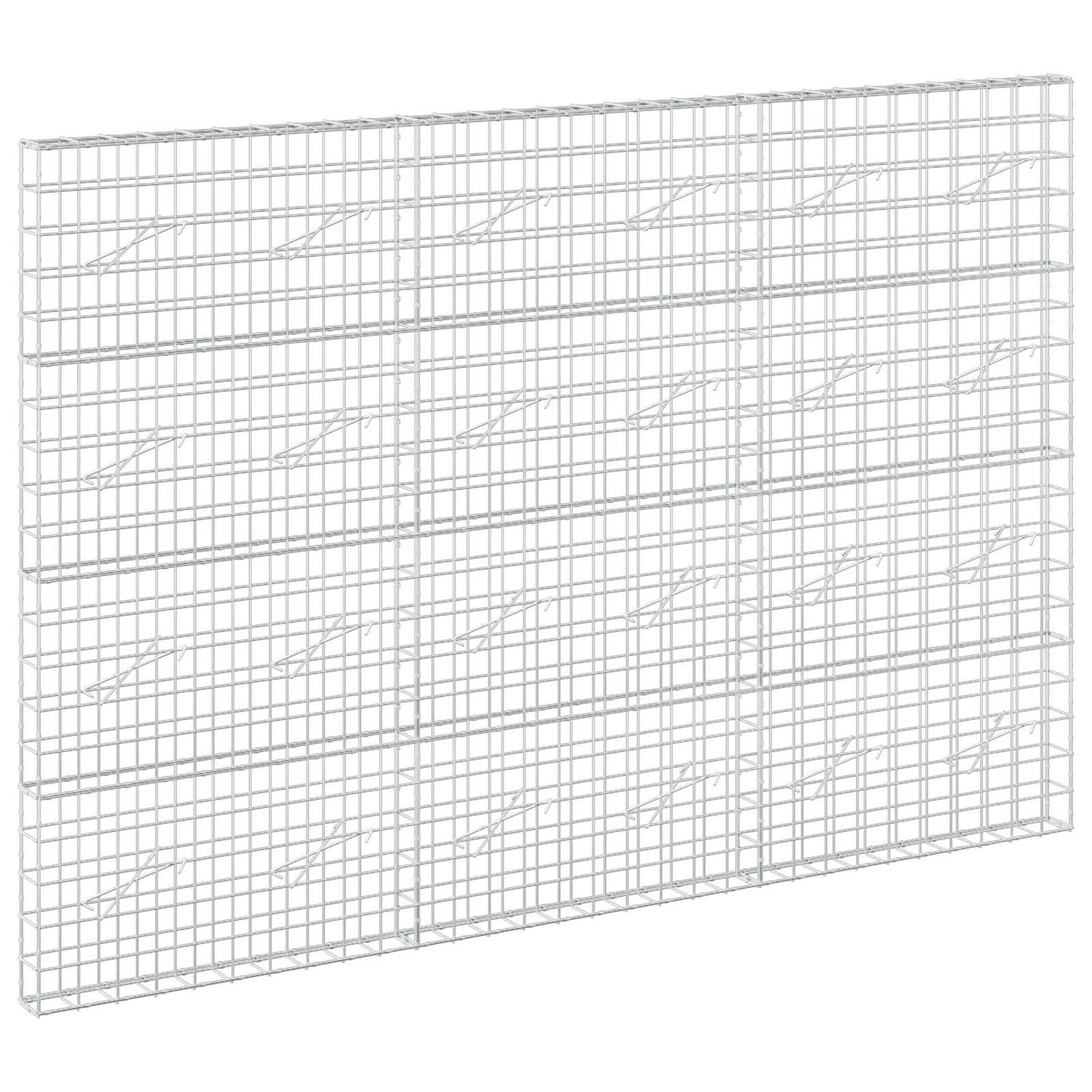 vidaXL Γκαμπιόν με σύρμα 3,5 mm και πλέγμα 10x10 cm 300x10x200 εκ