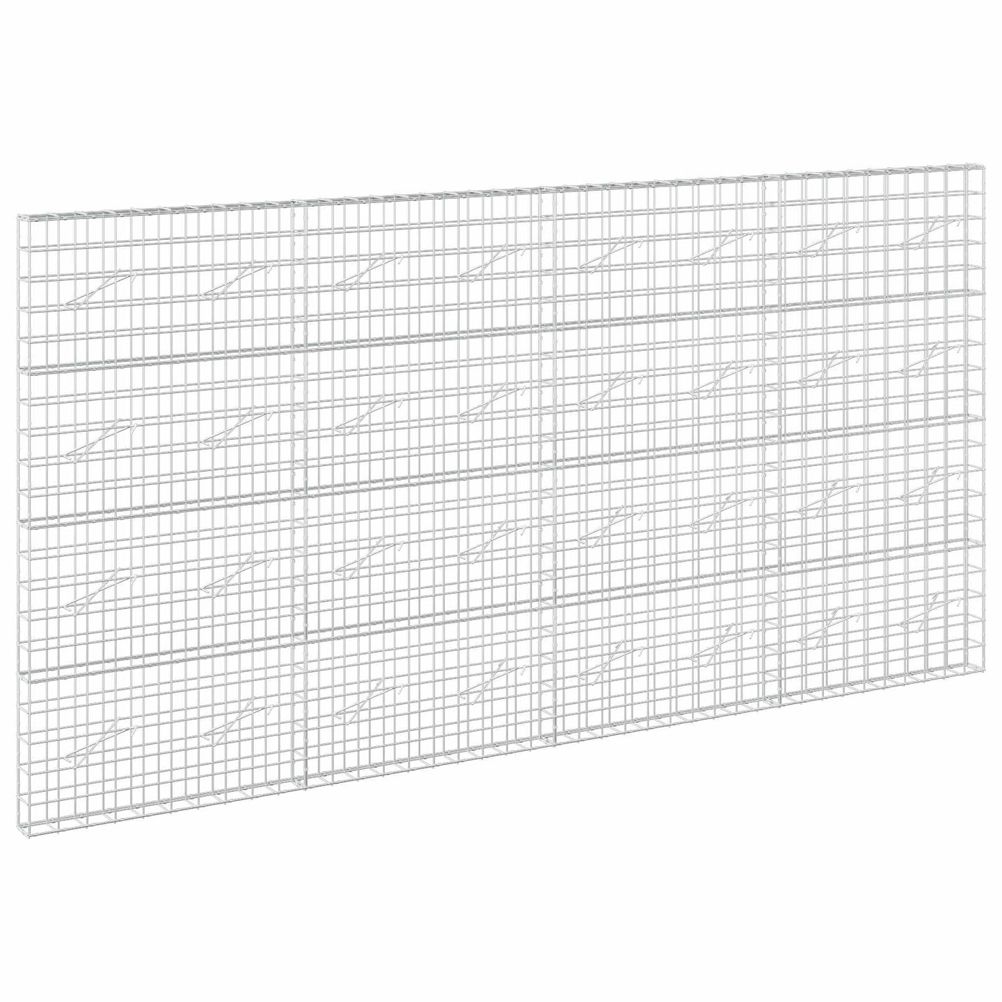 vidaXL Γκαμπιόν με σύρμα 3,5 mm και πλέγμα 10x10 cm 400x10x200 εκ