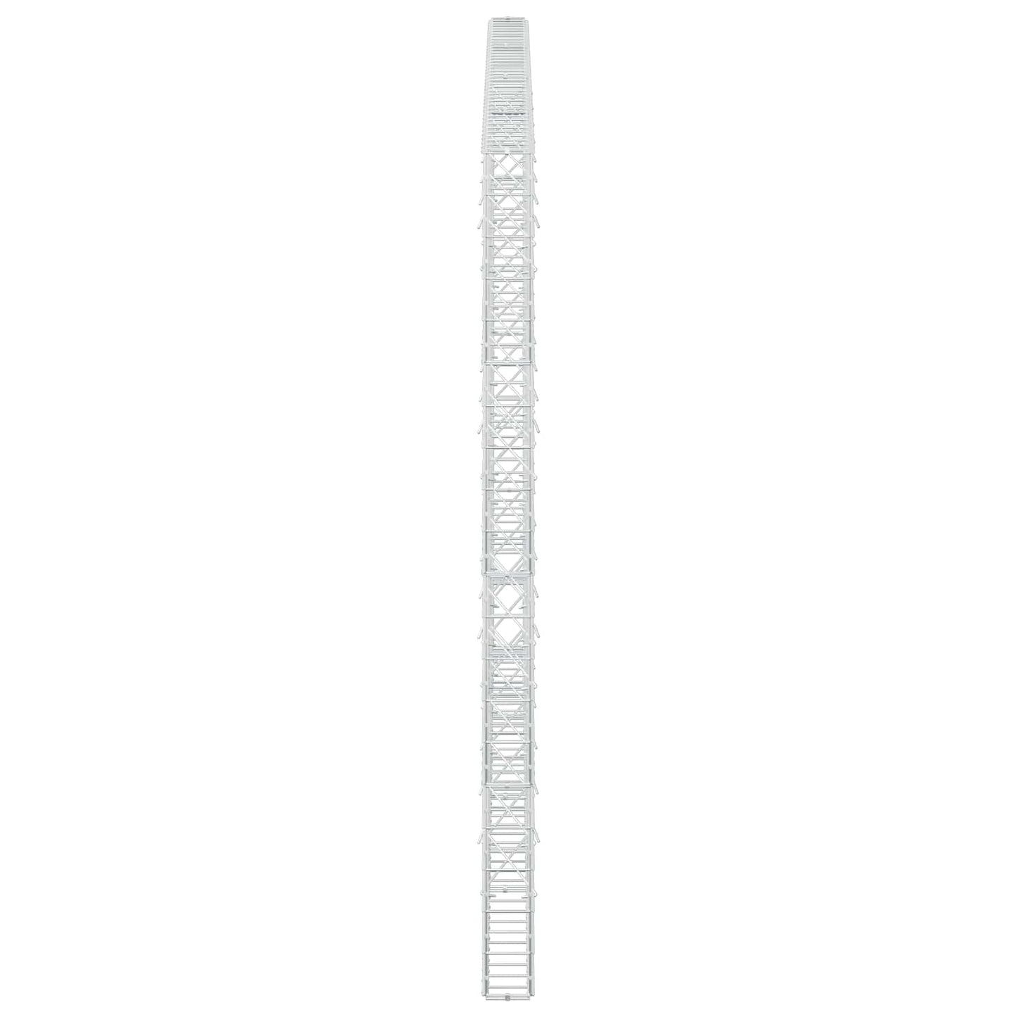 vidaXL Γκαμπιόν με σύρμα 3,5 mm και πλέγμα 10x10 cm 400x10x200 εκ