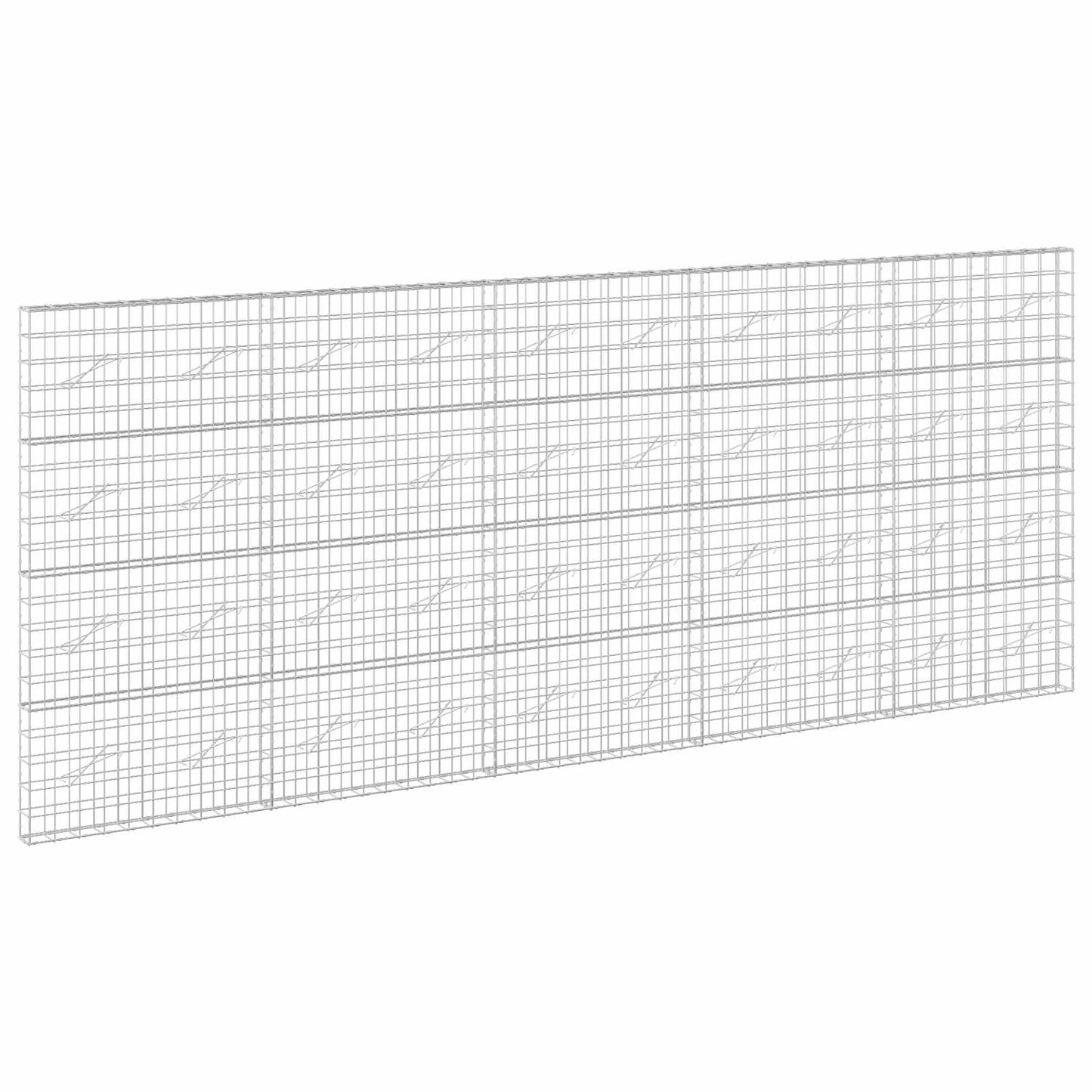 vidaXL Γκαμπιόν με σύρμα 3,5 mm και πλέγμα 10x10 cm 500x10x200 εκ