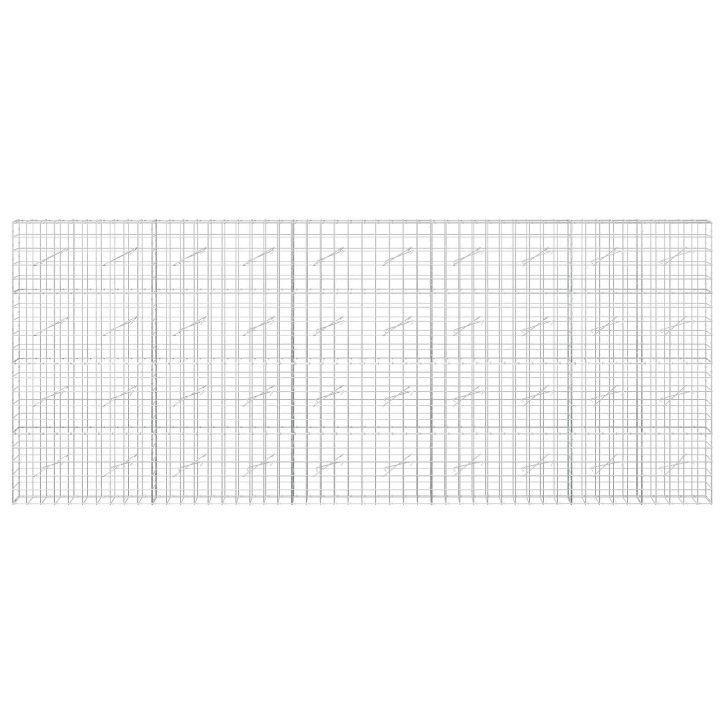 vidaXL Γκαμπιόν με σύρμα 3,5 mm και πλέγμα 10x10 cm 500x10x200 εκ