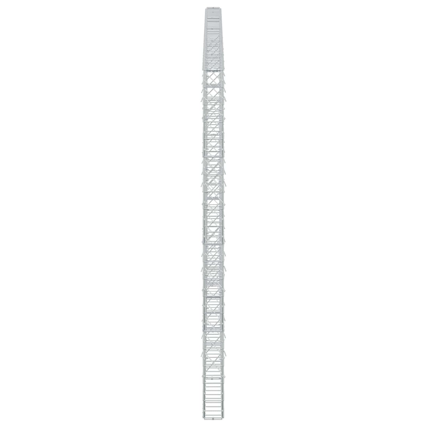 vidaXL Γκαμπιόν με σύρμα 3,5 mm και πλέγμα 10x10 cm 500x10x200 εκ
