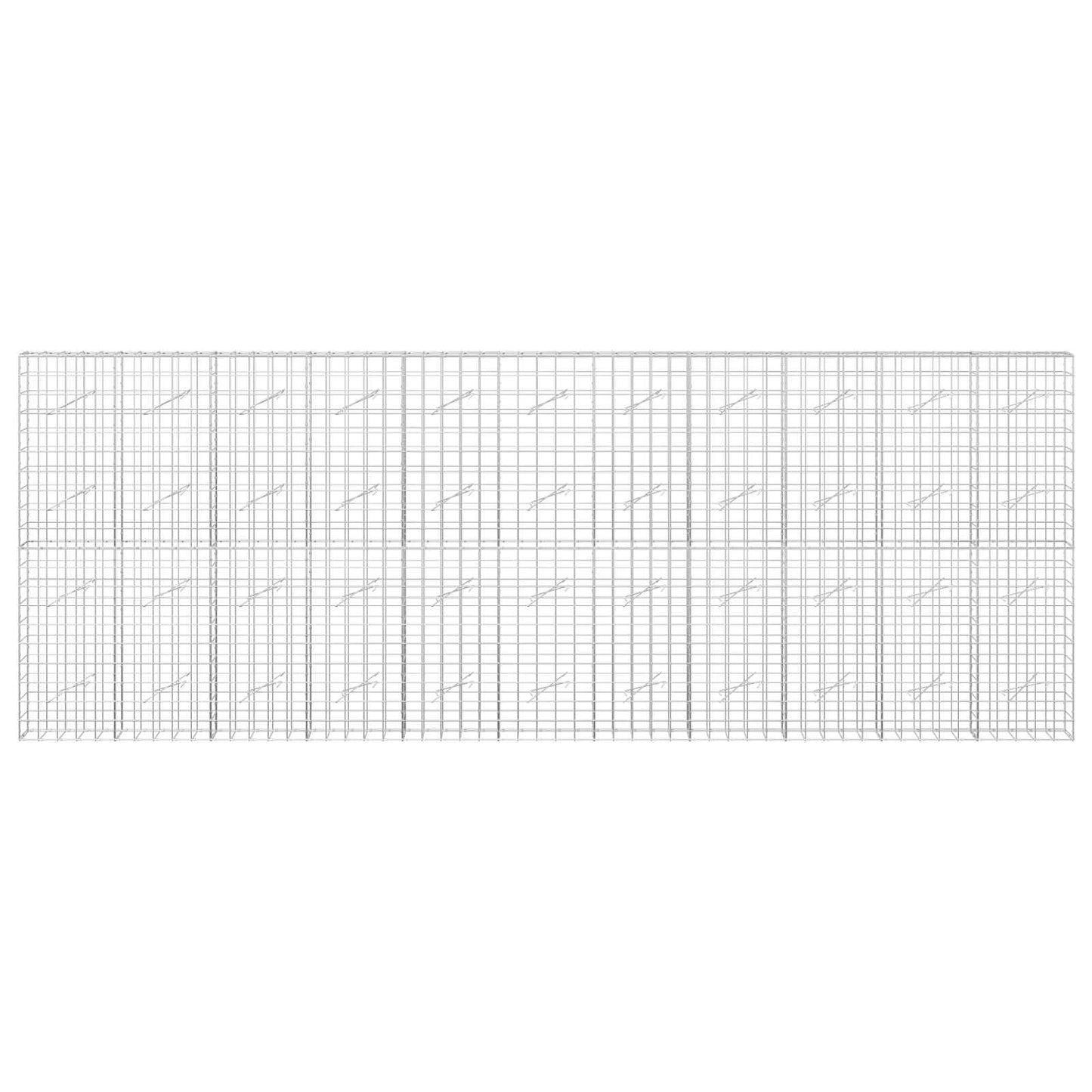 vidaXL Γκαμπιόν με σύρμα 3,5 mm και πλέγμα 10x10 cm 550x10x200 εκ