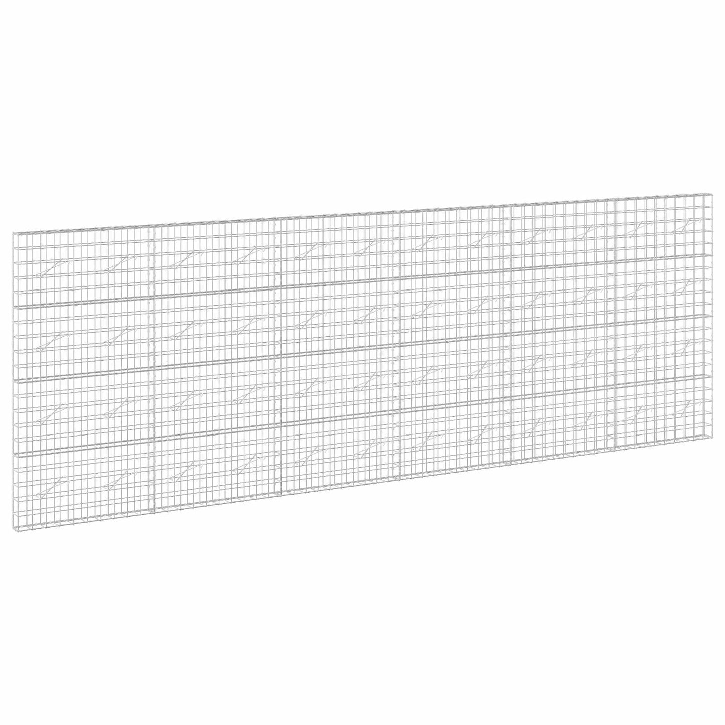 vidaXL Γκαμπιόν με σύρμα 3,5 mm και πλέγμα 10x10 cm 600x10x200 εκ