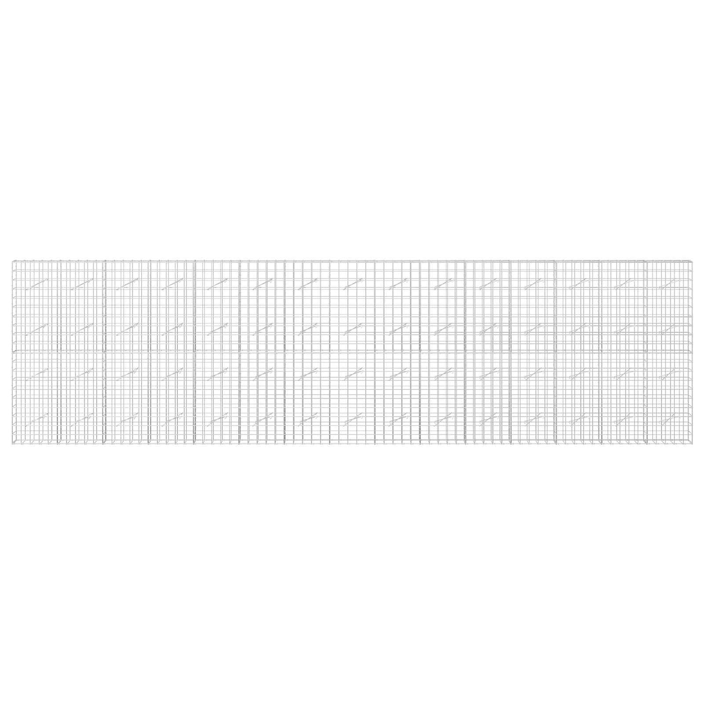 vidaXL Γκαμπιόν με σύρμα 3,5 mm και πλέγμα 10x10 cm 750x10x200 εκ