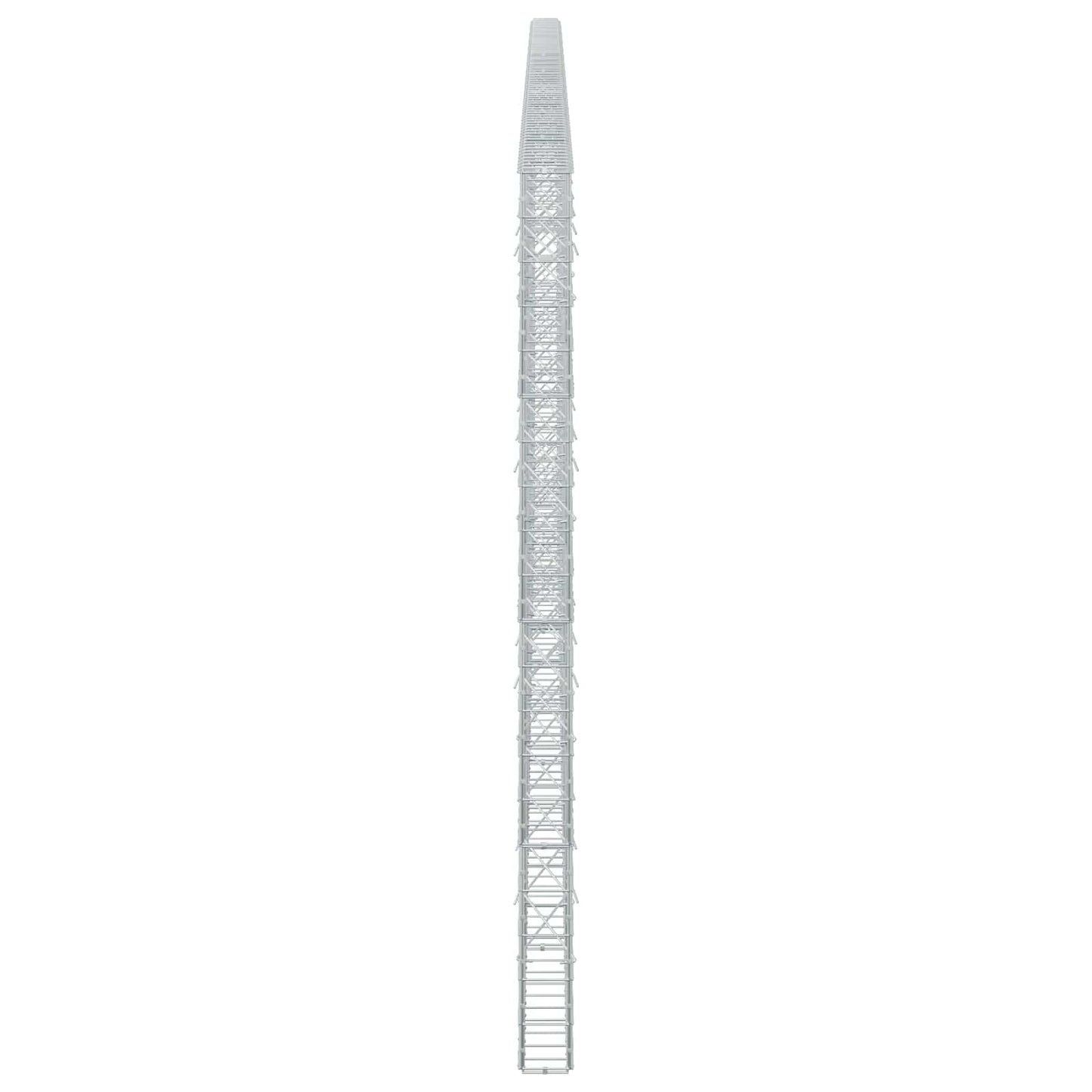 vidaXL Γκαμπιόν με σύρμα 3,5 mm και πλέγμα 10x10 cm 800x10x200 εκ