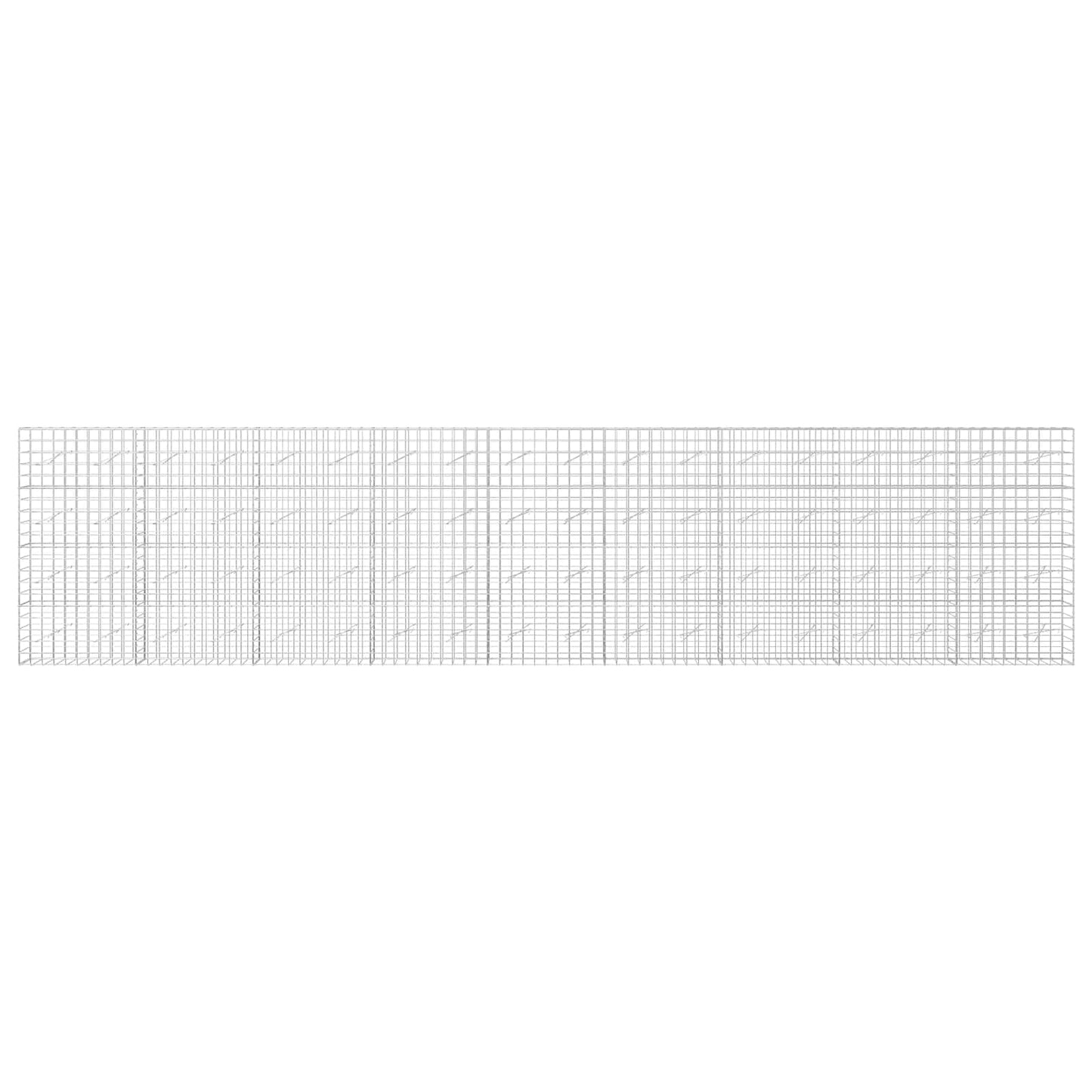 vidaXL Γκαμπιόν με σύρμα 3,5 mm και πλέγμα 10x10 cm 900x10x200 εκ
