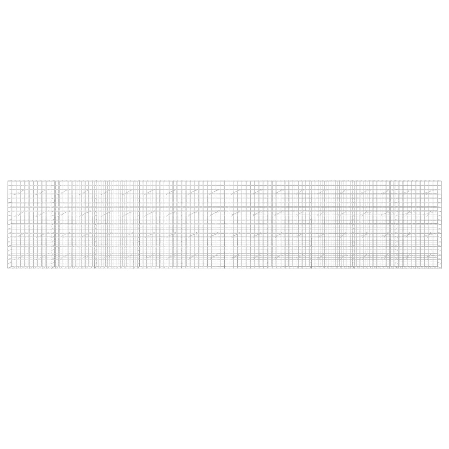 vidaXL Γκαμπιόν με σύρμα 3,5 mm και πλέγμα 10x10 cm 1000x10x200 εκ