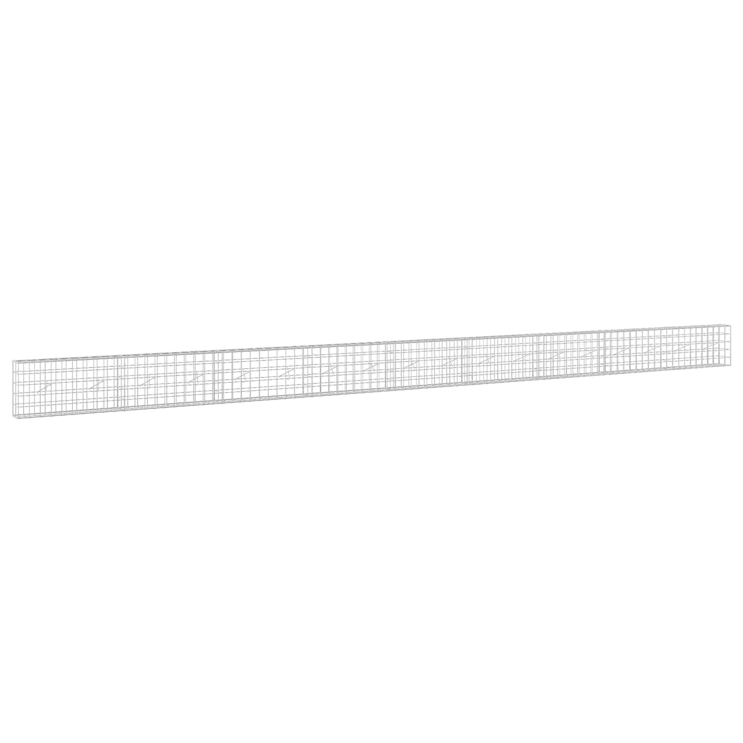 vidaXL Γκαμπιόν με σύρμα 3,5 mm και πλέγμα 10x10 cm 900x20x50 εκ