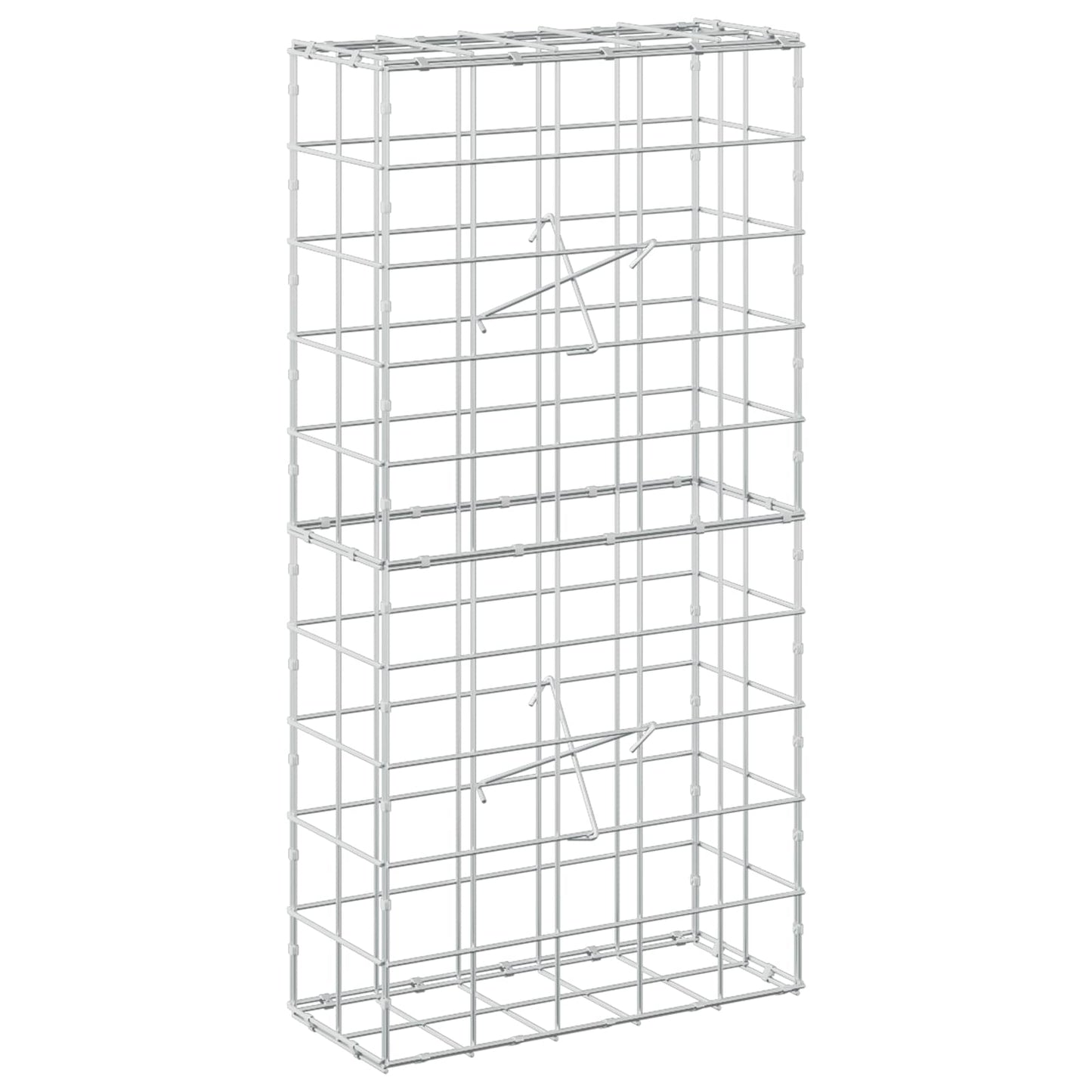 vidaXL Γκαμπιόν με σύρμα 3,5 mm και πλέγμα 10x10 cm 50x20x100 εκ