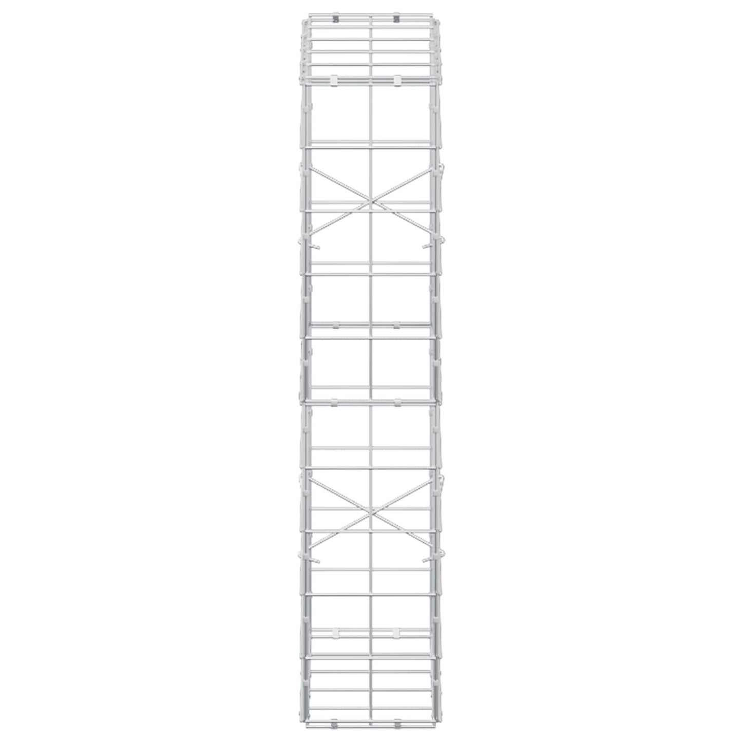 vidaXL Γκαμπιόν με σύρμα 3,5 mm και πλέγμα 10x10 cm 50x20x100 εκ