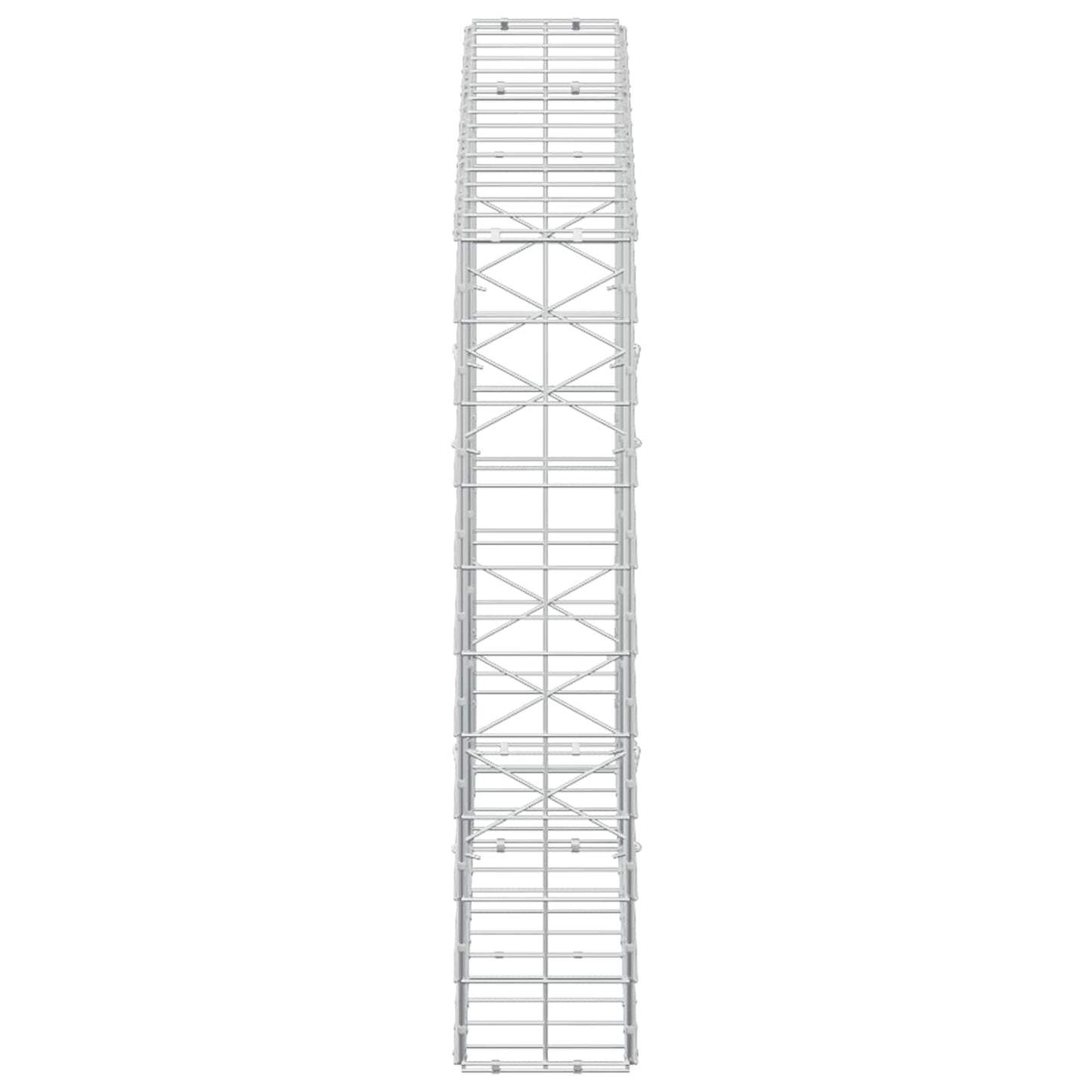vidaXL Γκαμπιόν με σύρμα 3,5 mm και πλέγμα 10x10 cm 150x20x100 εκ