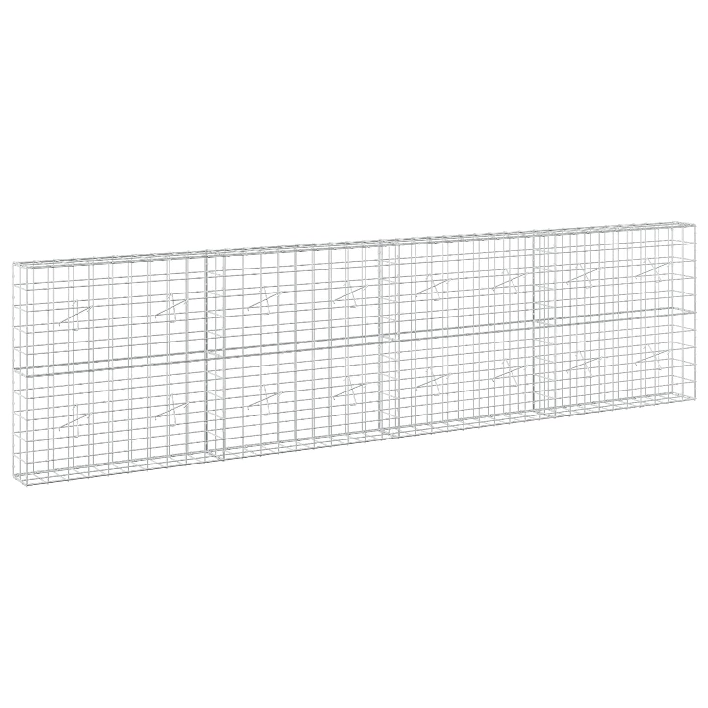 vidaXL Γκαμπιόν με σύρμα 3,5 mm και πλέγμα 10x10 cm 400x20x100 εκ