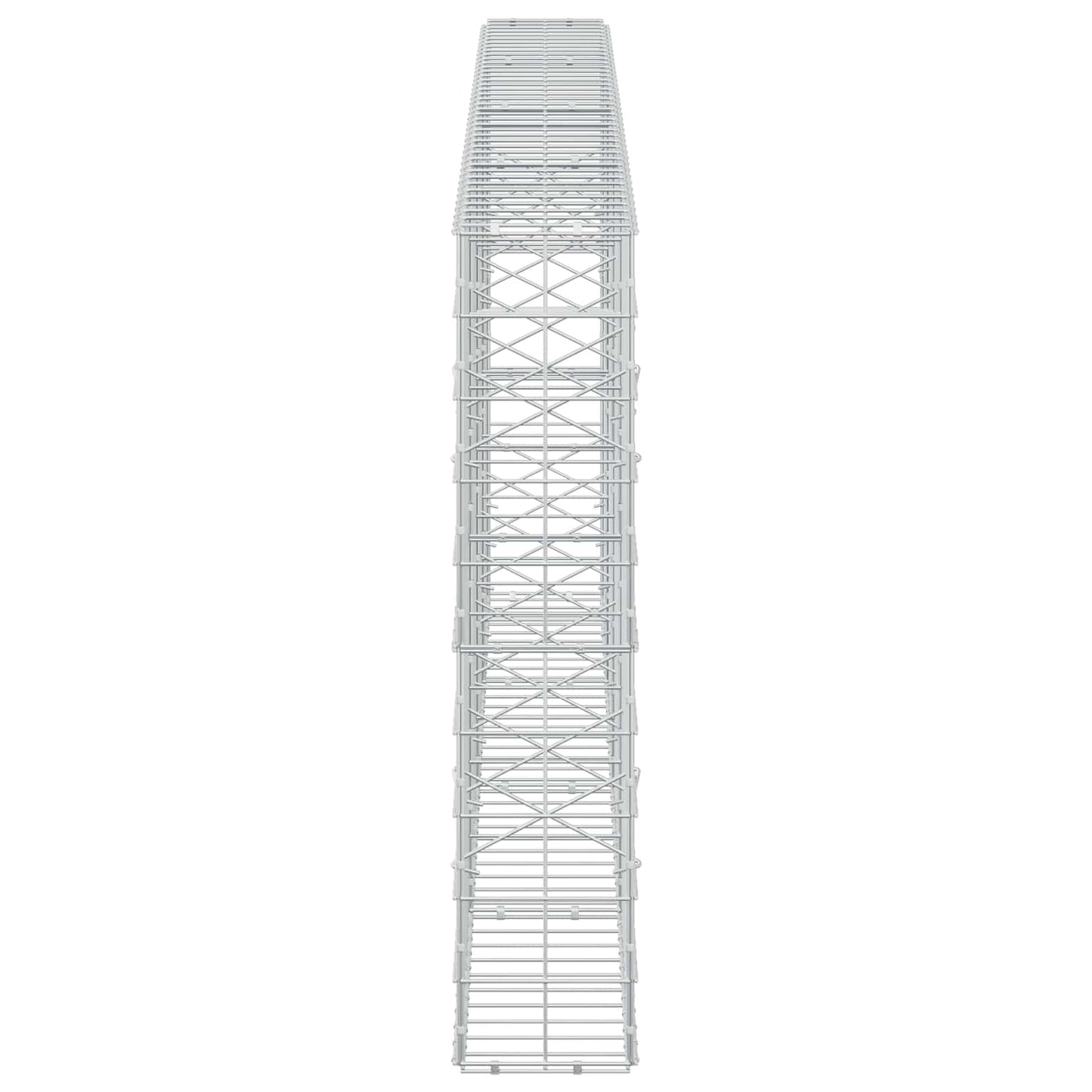 vidaXL Γκαμπιόν με σύρμα 3,5 mm και πλέγμα 10x10 cm 400x20x100 εκ