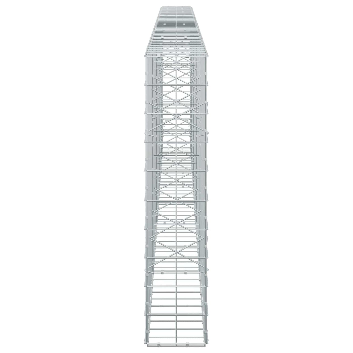 vidaXL Γκαμπιόν με σύρμα 3,5 mm και πλέγμα 10x10 cm 450x20x100 εκ