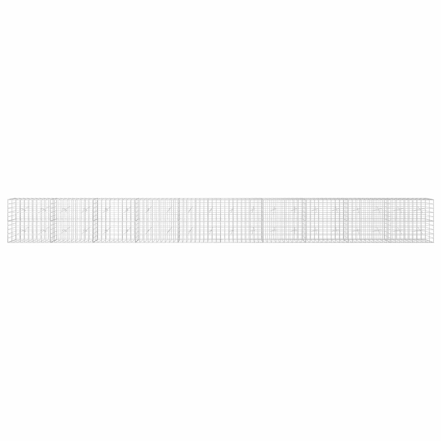 vidaXL Γκαμπιόν με σύρμα 3,5 mm και πλέγμα 10x10 cm 1000x20x100 εκ