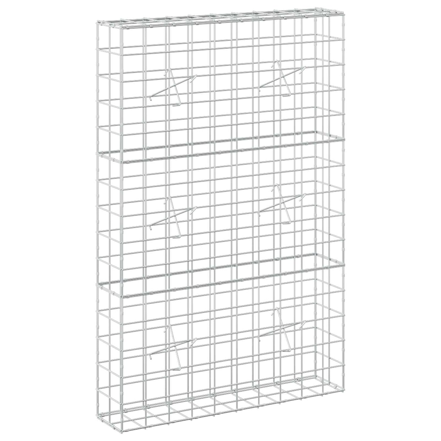 vidaXL Γκαμπιόν με σύρμα 3,5 mm και πλέγμα 10x10 cm 100x20x150 εκ