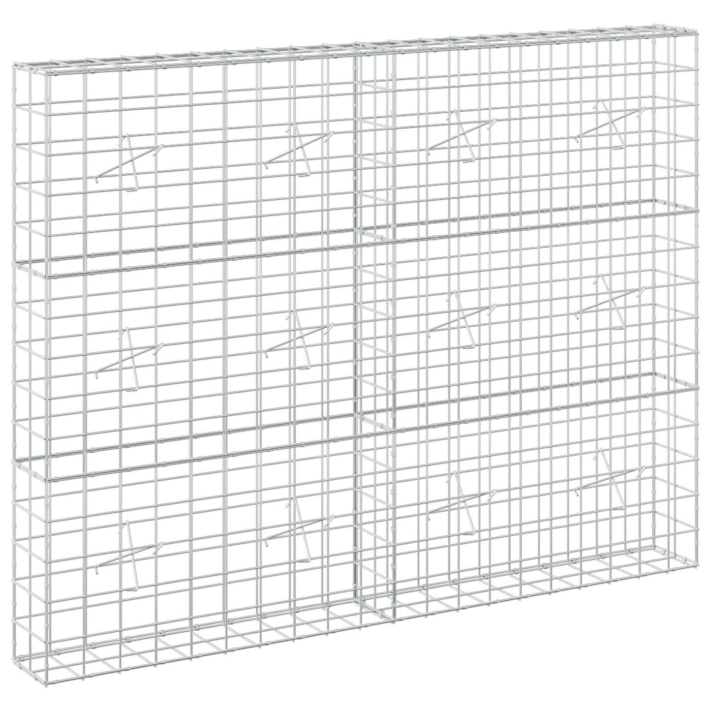 vidaXL Γκαμπιόν με σύρμα 3,5 mm και πλέγμα 10x10 cm 200x20x150 εκ