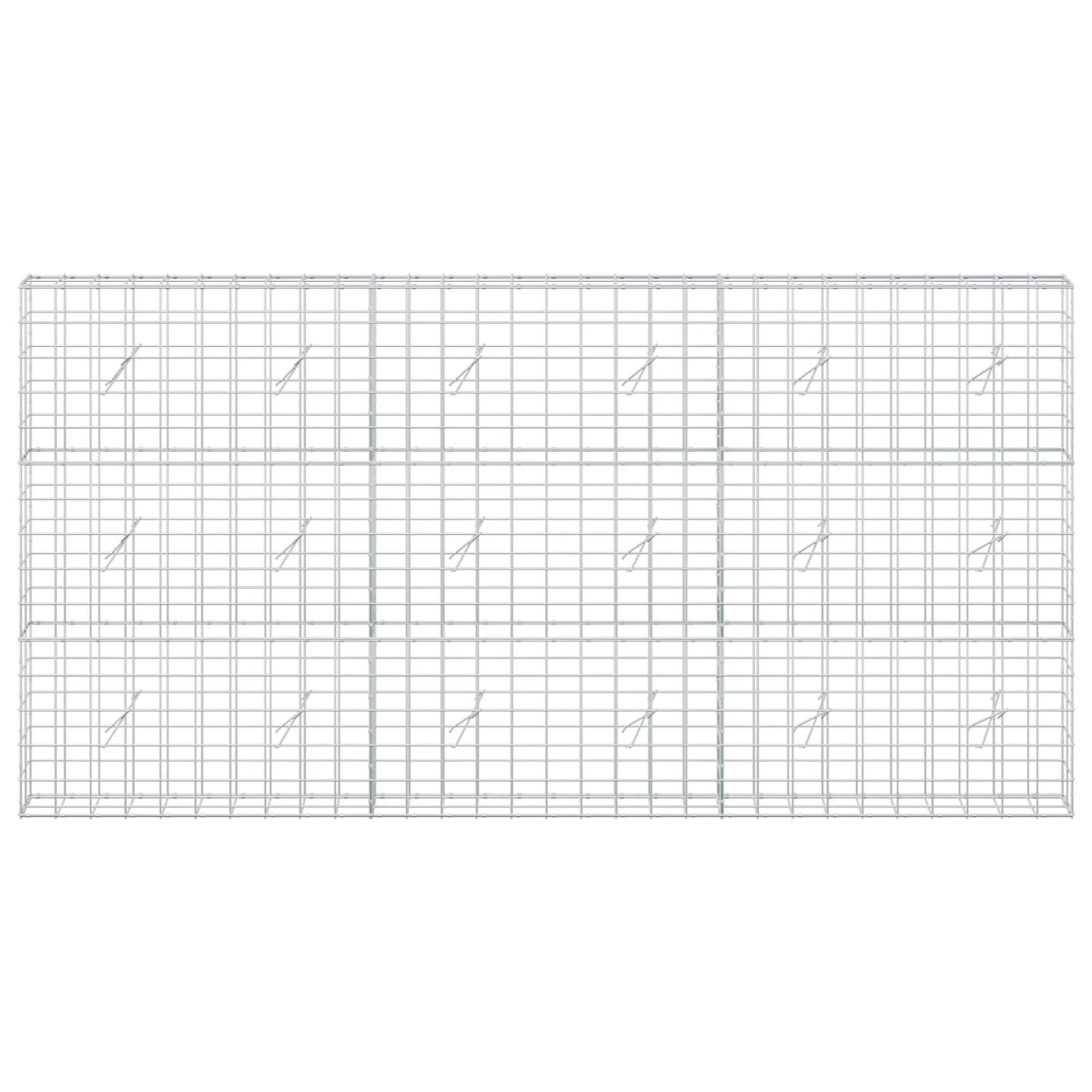vidaXL Γκαμπιόν με σύρμα 3,5 mm και πλέγμα 10x10 cm 300x20x150 εκ