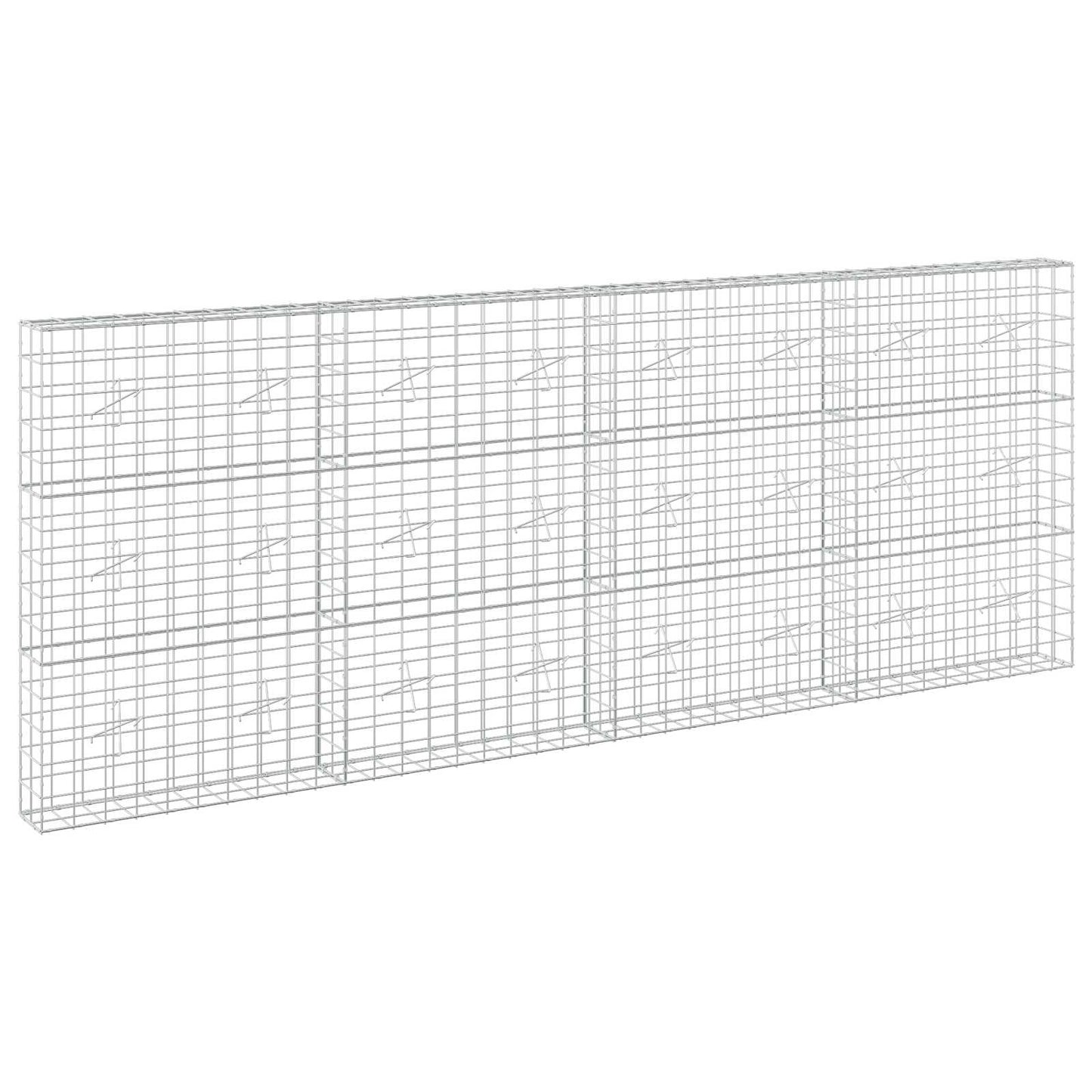 vidaXL Γκαμπιόν με σύρμα 3,5 mm και πλέγμα 10x10 cm 400x20x150 εκ