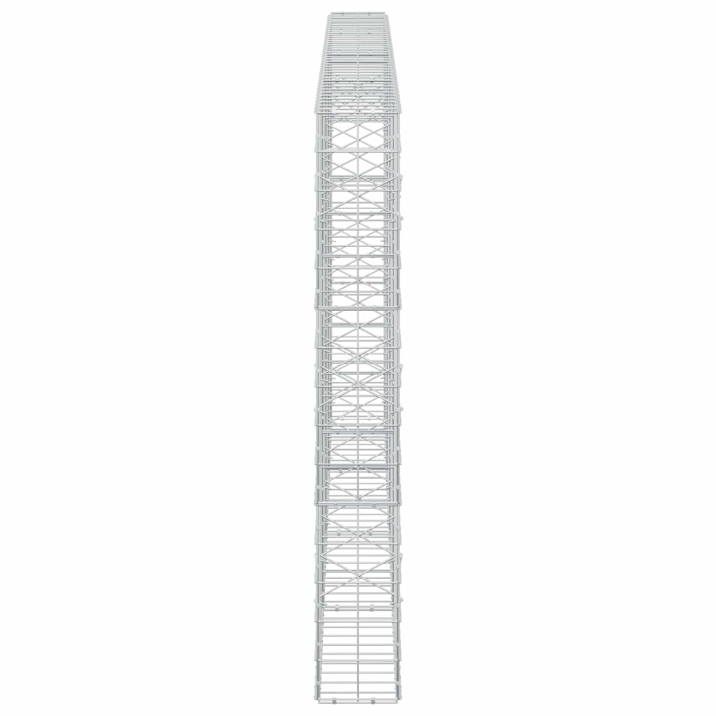 vidaXL Γκαμπιόν με σύρμα 3,5 mm και πλέγμα 10x10 cm 400x20x150 εκ
