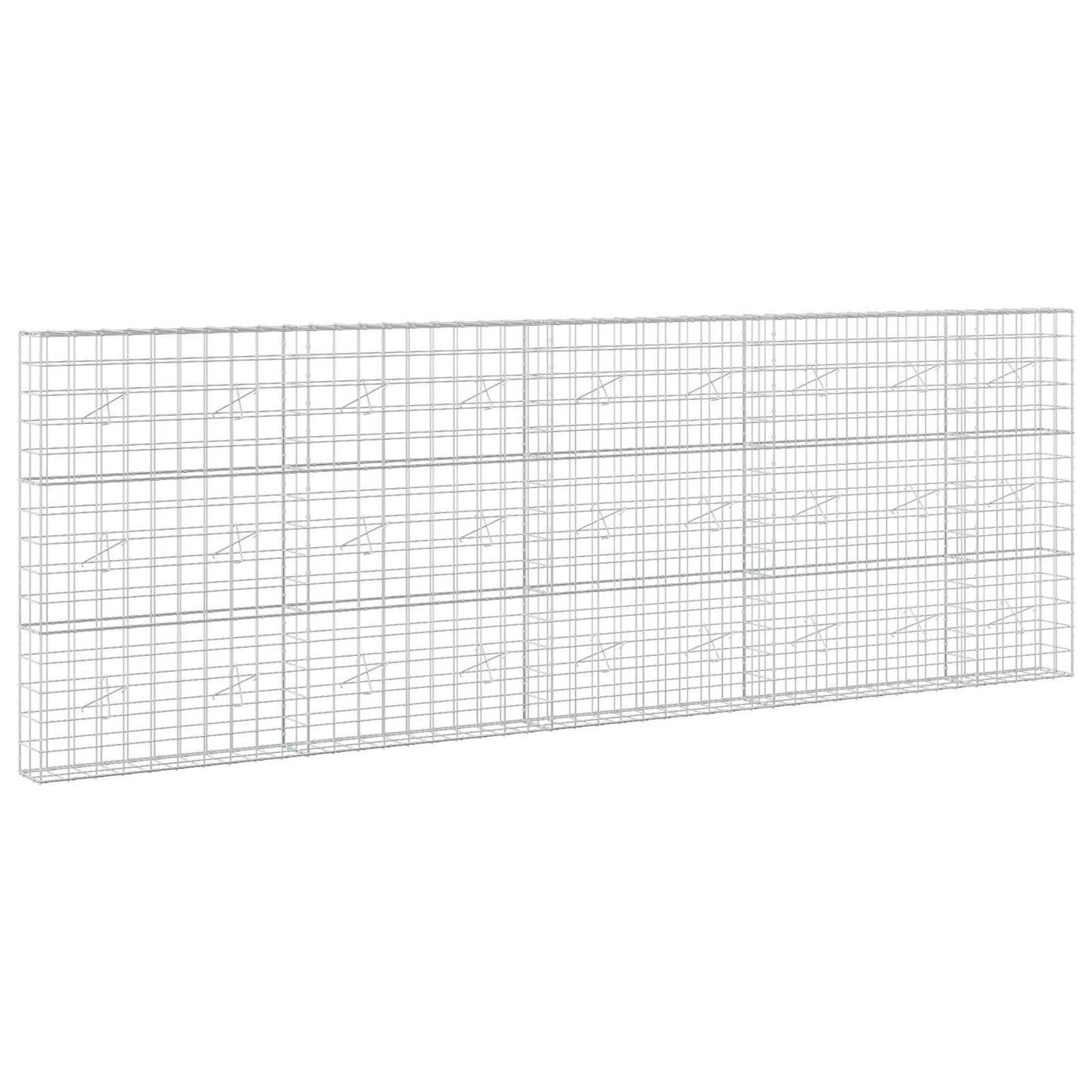 vidaXL Γκαμπιόν με σύρμα 3,5 mm και πλέγμα 10x10 cm 450x20x150 εκ