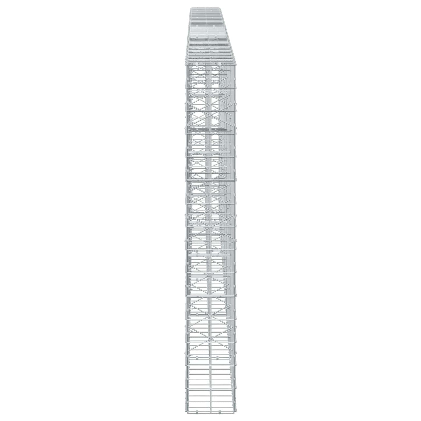 vidaXL Γκαμπιόν με σύρμα 3,5 mm και πλέγμα 10x10 cm 550x20x150 εκ