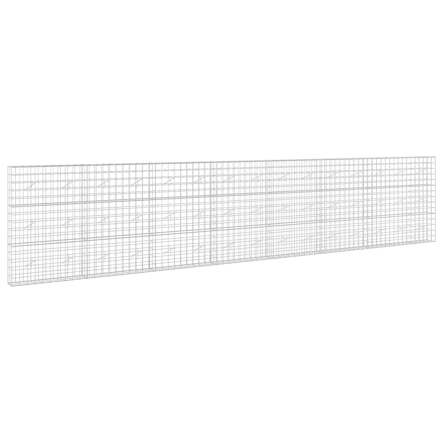 vidaXL Γκαμπιόν με σύρμα 3,5 mm και πλέγμα 10x10 cm 750x20x150 εκ