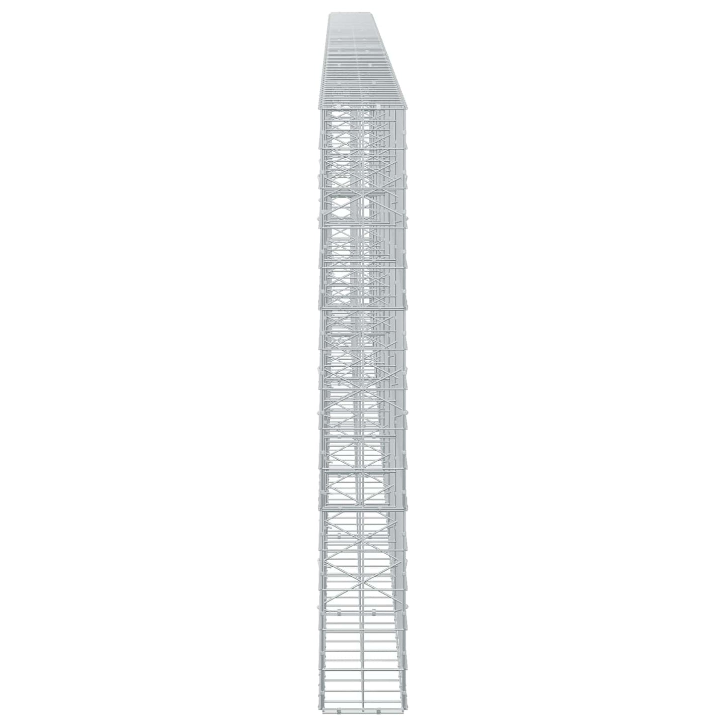 vidaXL Γκαμπιόν με σύρμα 3,5 mm και πλέγμα 10x10 cm 750x20x150 εκ