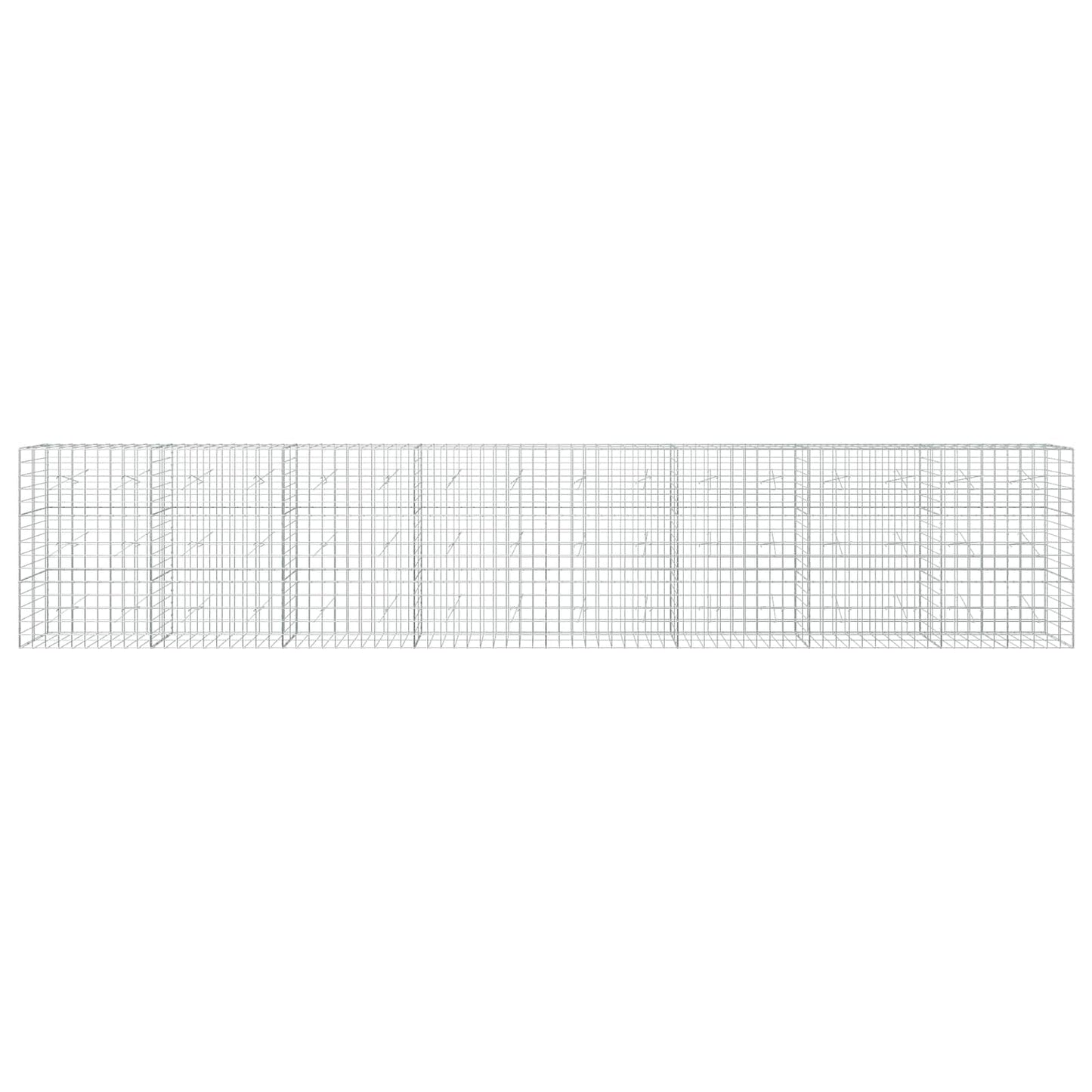 vidaXL Γκαμπιόν με σύρμα 3,5 mm και πλέγμα 10x10 cm 800x20x150 εκ
