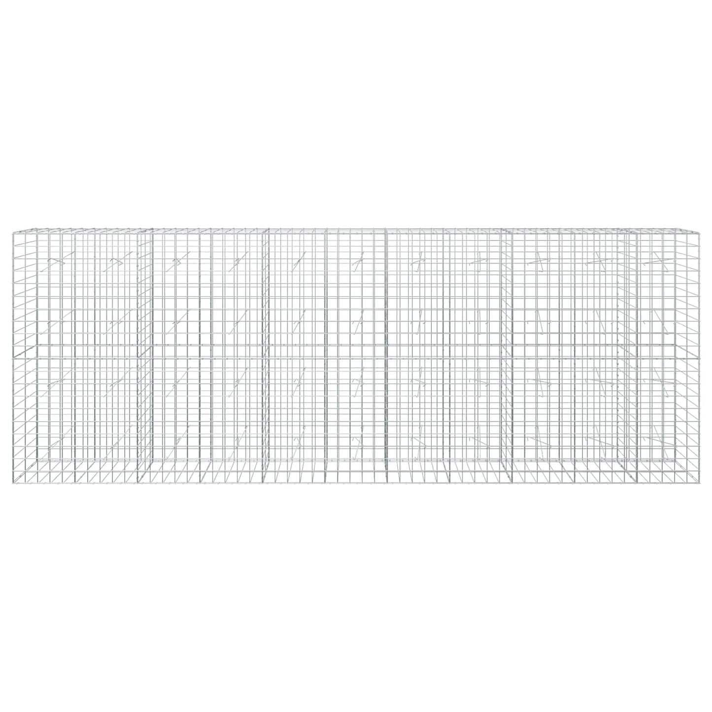 vidaXL Γκαμπιόν με σύρμα 3,5 mm και πλέγμα 10x10 cm 550x20x200 εκ