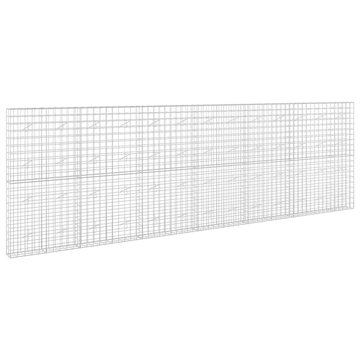 vidaXL Γκαμπιόν με σύρμα 3,5 mm και πλέγμα 10x10 cm 650x20x200 εκ