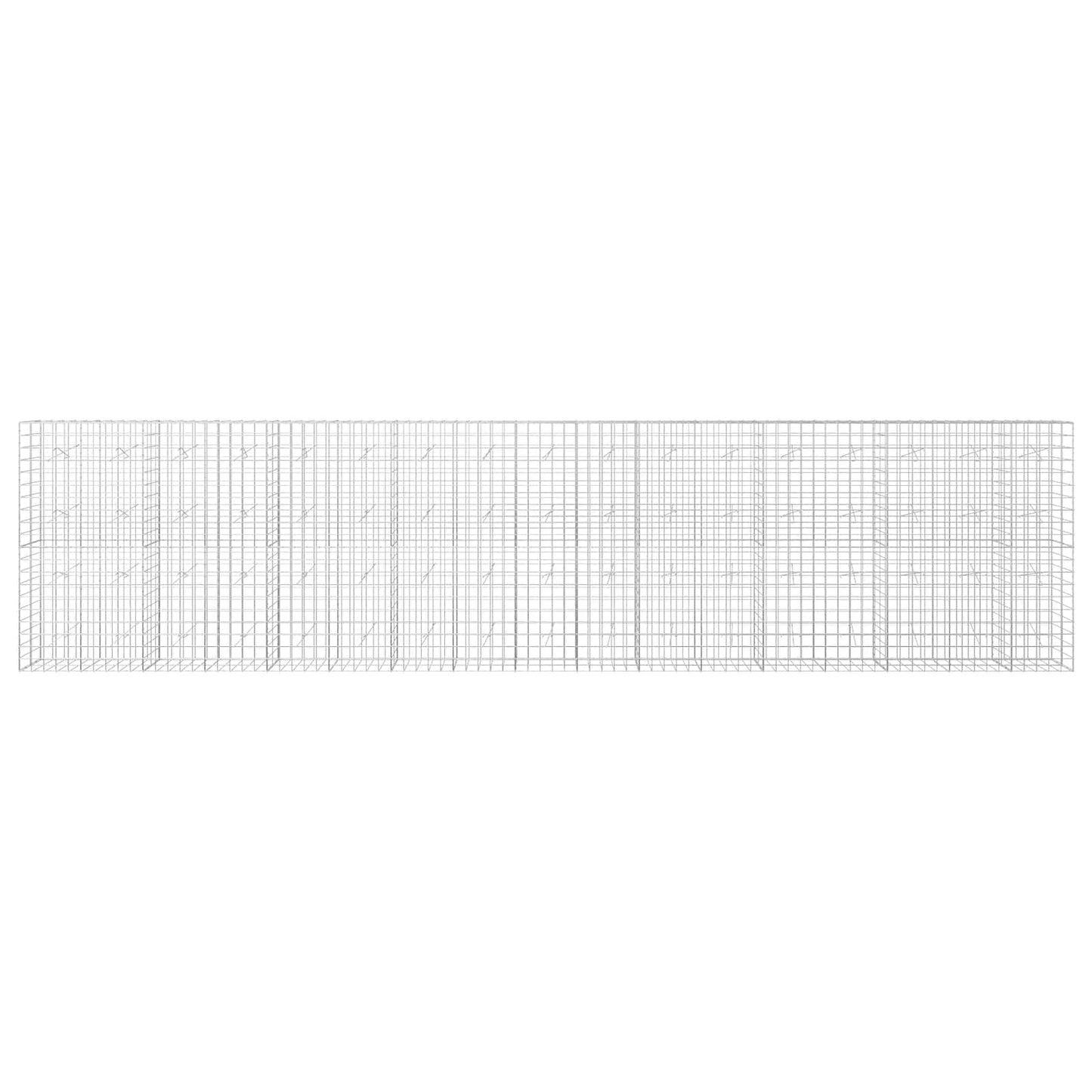 vidaXL Γκαμπιόν με σύρμα 3,5 mm και πλέγμα 10x10 cm 850x20x200 εκ