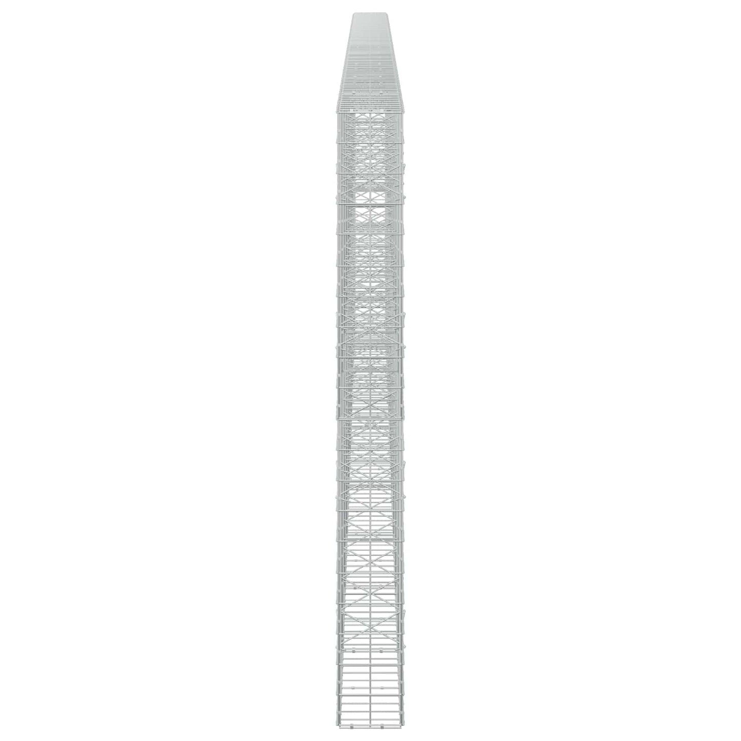 vidaXL Γκαμπιόν με σύρμα 3,5 mm και πλέγμα 10x10 cm 950x20x200 εκ