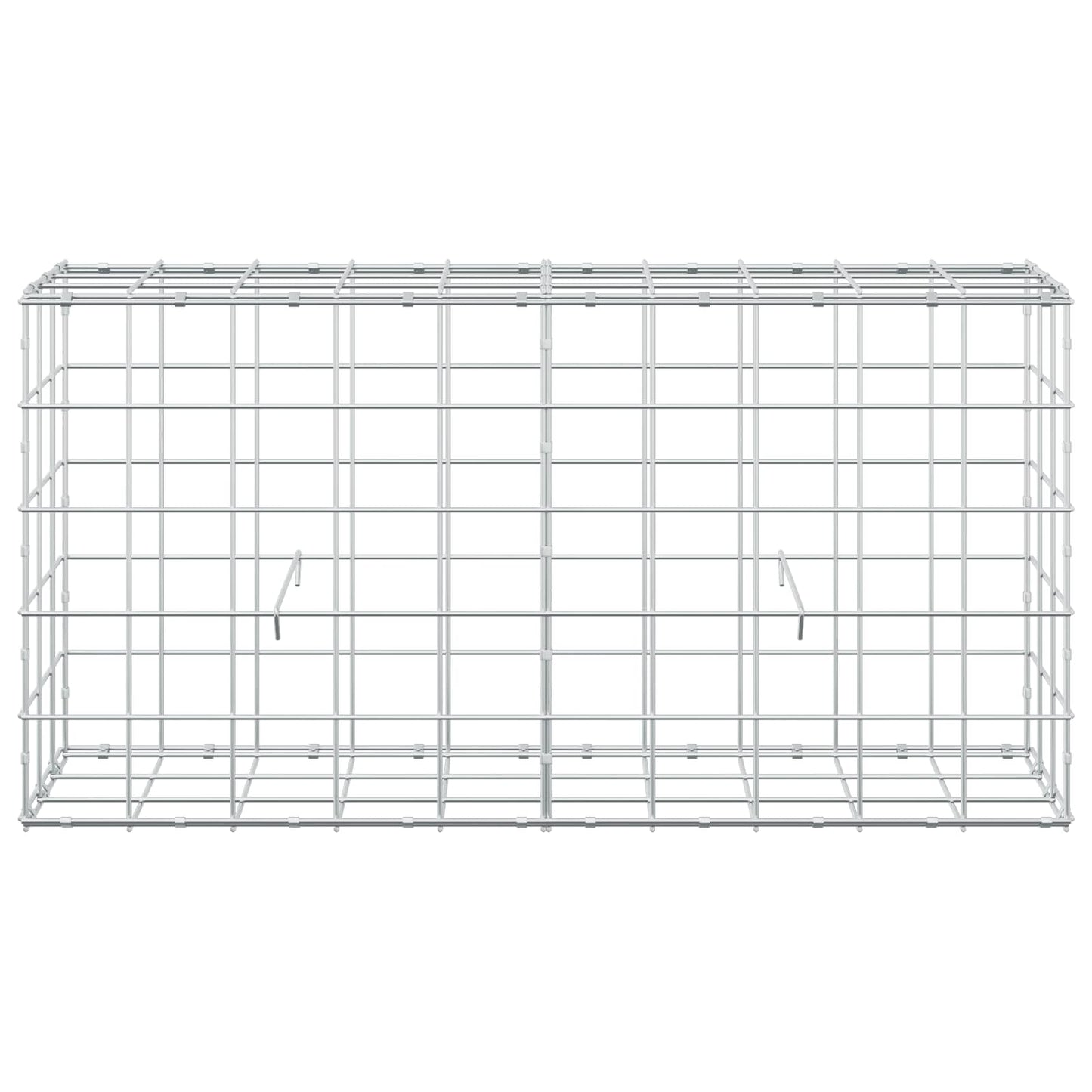 vidaXL Γκαμπιόν με σύρμα 3,5 mm και πλέγμα 10x10 cm 100x30x50 εκ