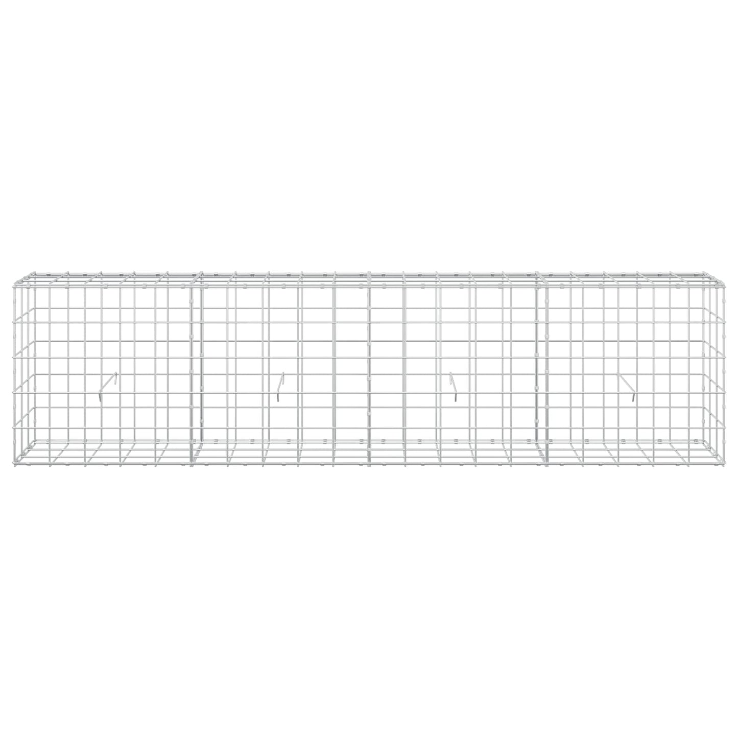 vidaXL Γκαμπιόν με σύρμα 3,5 mm και πλέγμα 10x10 cm 200x30x50 εκ