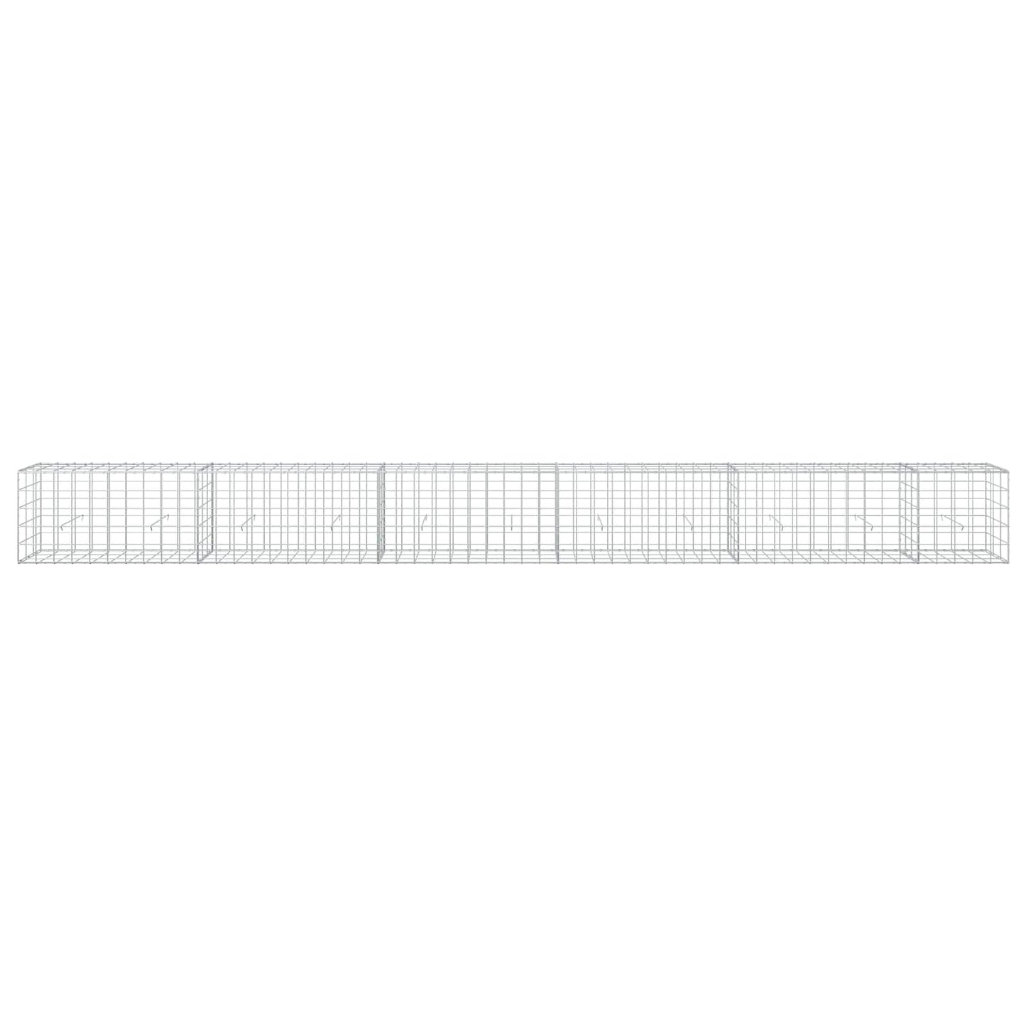 vidaXL Γκαμπιόν με σύρμα 3,5 mm και πλέγμα 10x10 cm 550x30x50 εκ