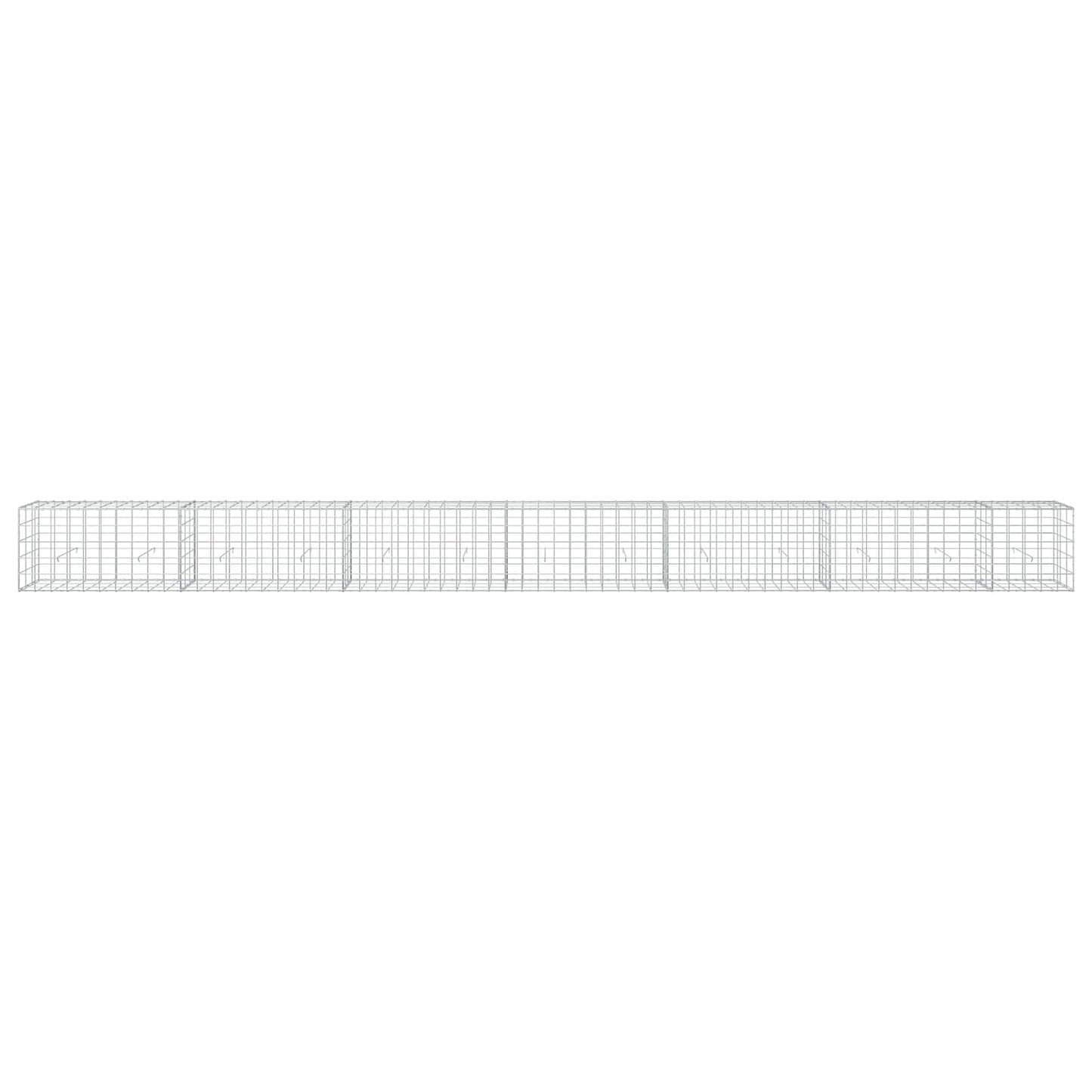 vidaXL Γκαμπιόν με σύρμα 3,5 mm και πλέγμα 10x10 cm 650x30x50 εκ.
