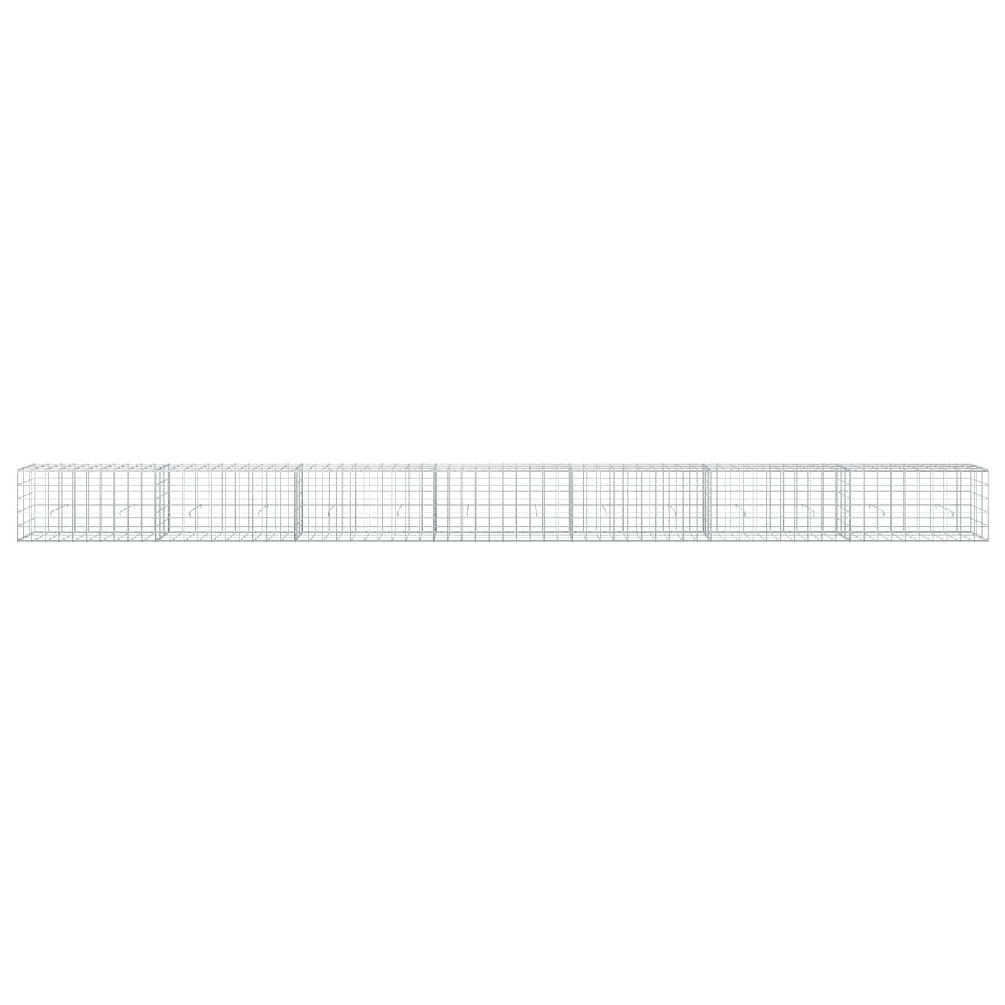 vidaXL Γκαμπιόν με σύρμα 3,5 mm και πλέγμα 10x10 cm 700x30x50 εκ.