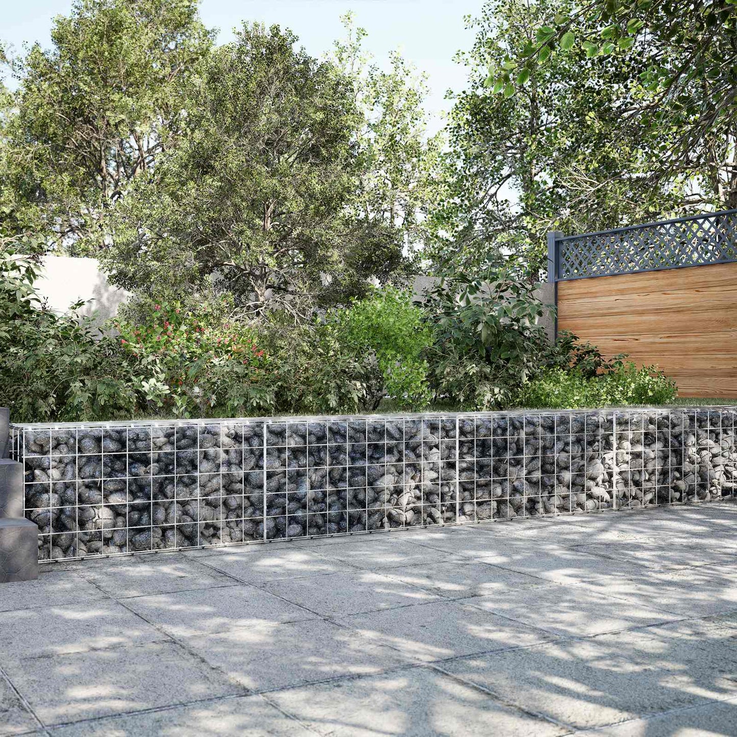 vidaXL Γκαμπιόν με σύρμα 3,5 mm και πλέγμα 10x10 cm 900x30x50 εκ