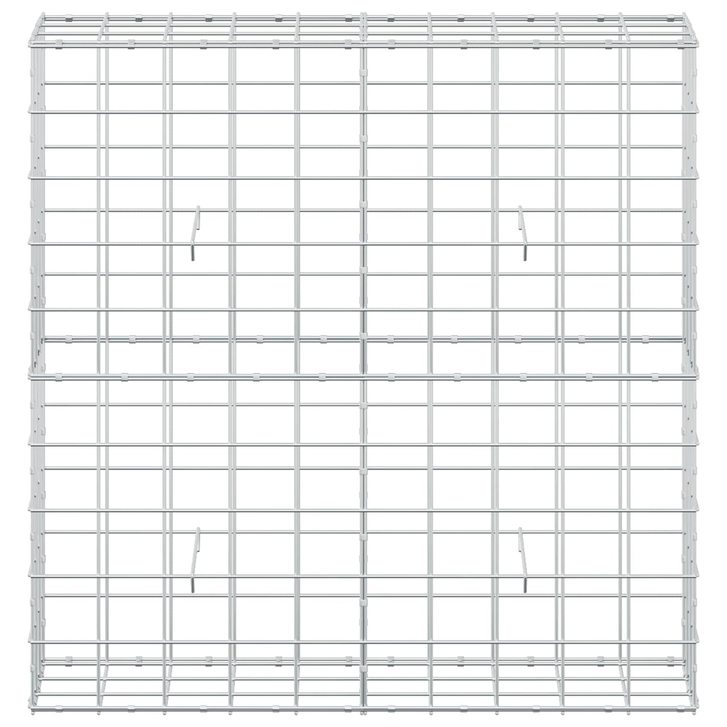vidaXL Γκαμπιόν με σύρμα 3,5 mm και πλέγμα 10x10 cm 100x30x100 εκ