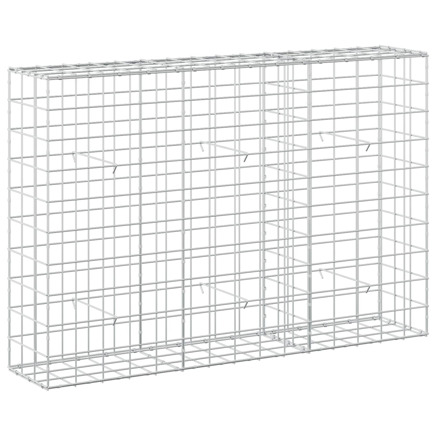 vidaXL Γκαμπιόν με σύρμα 3,5 mm και πλέγμα 10x10 cm 150x30x100 εκ