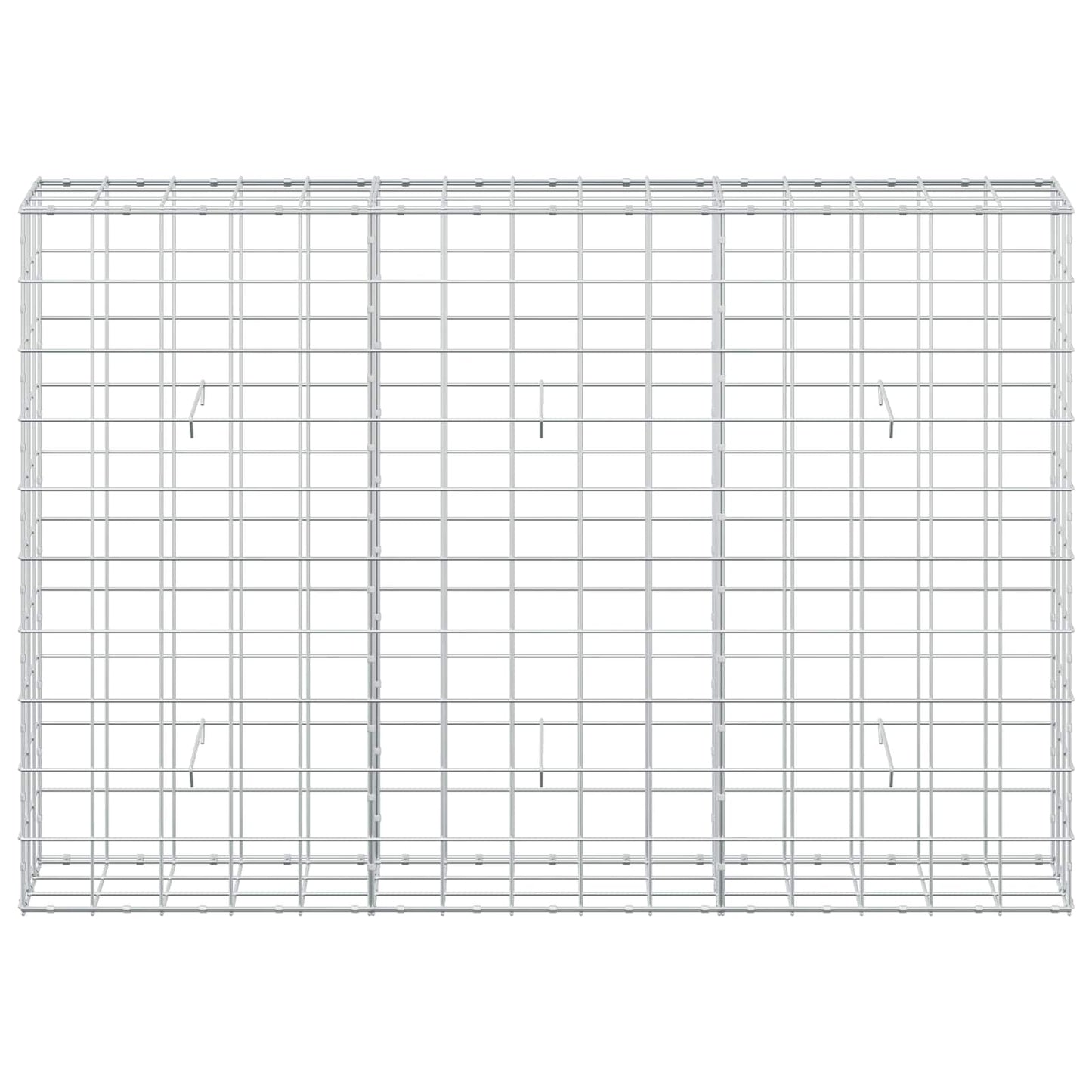 vidaXL Γκαμπιόν με σύρμα 3,5 mm και πλέγμα 10x10 cm 150x30x100 εκ