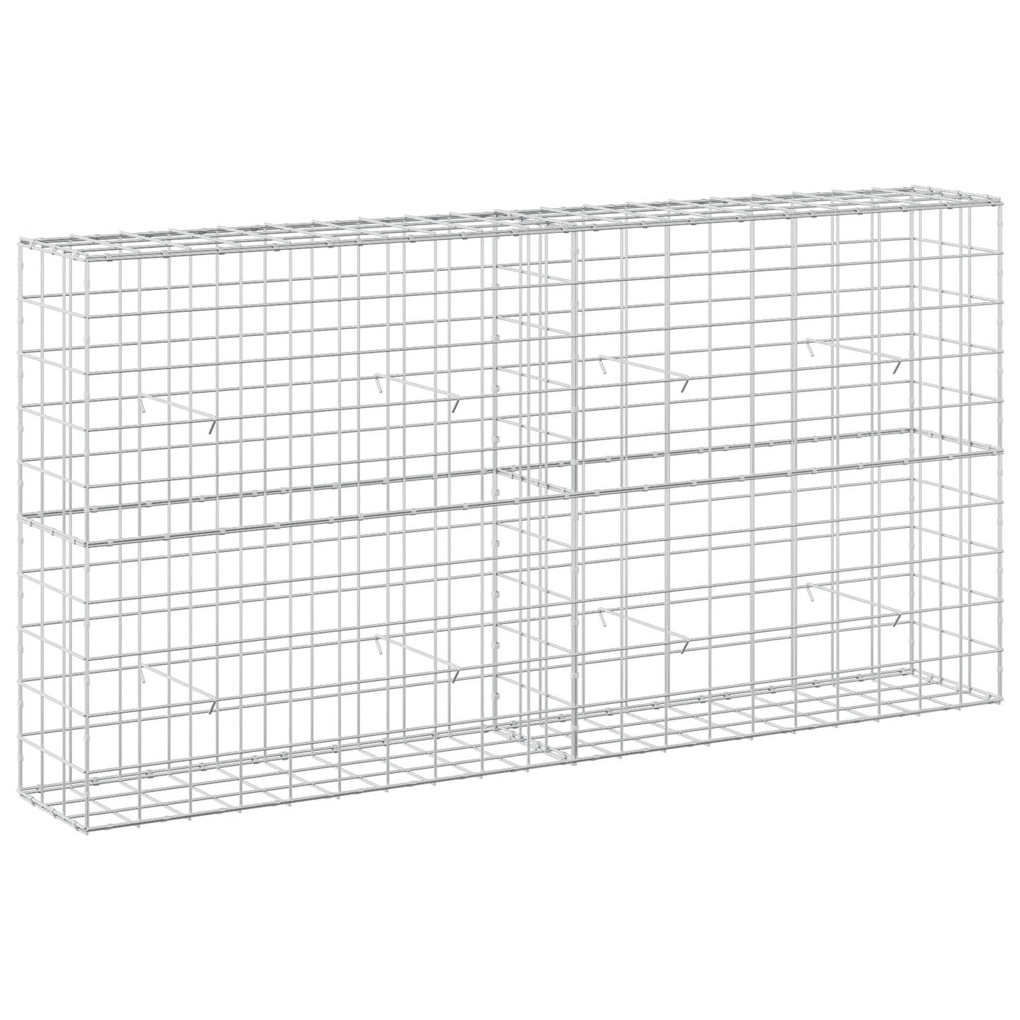 vidaXL Γκαμπιόν με σύρμα 3,5 mm και πλέγμα 10x10 cm 200x30x100 εκ