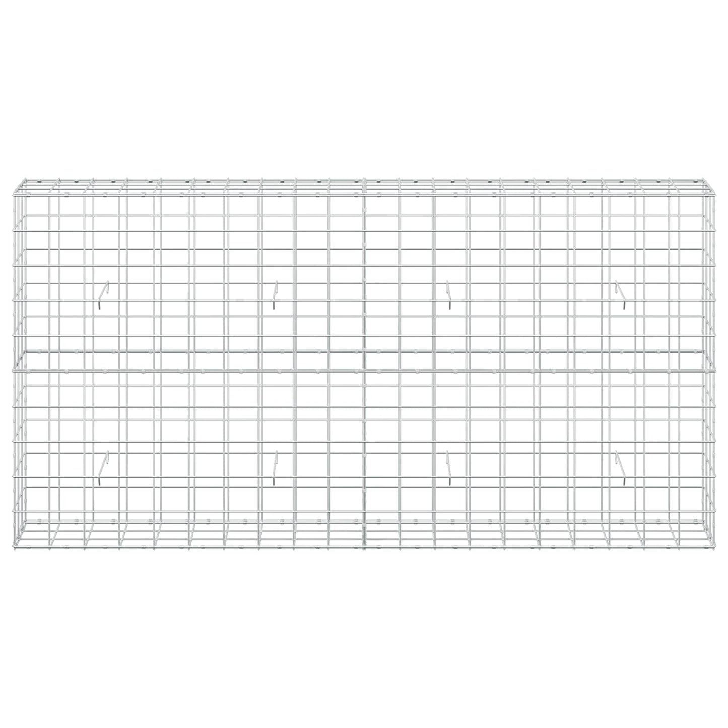 vidaXL Γκαμπιόν με σύρμα 3,5 mm και πλέγμα 10x10 cm 200x30x100 εκ